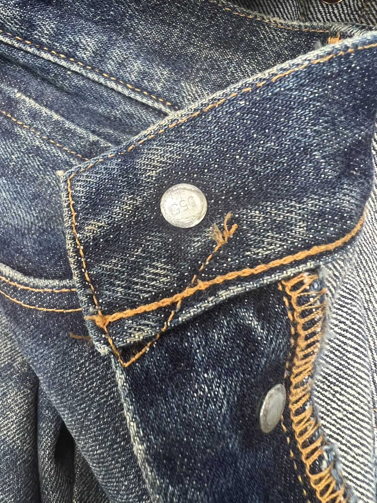 Levi's Vintage Clothing × Vintage Mud 2000 LVC Levi’s 501XX Big E #555 Selvedge Denim jeans Size US 30 / EU 46 - 20 Thumbnail