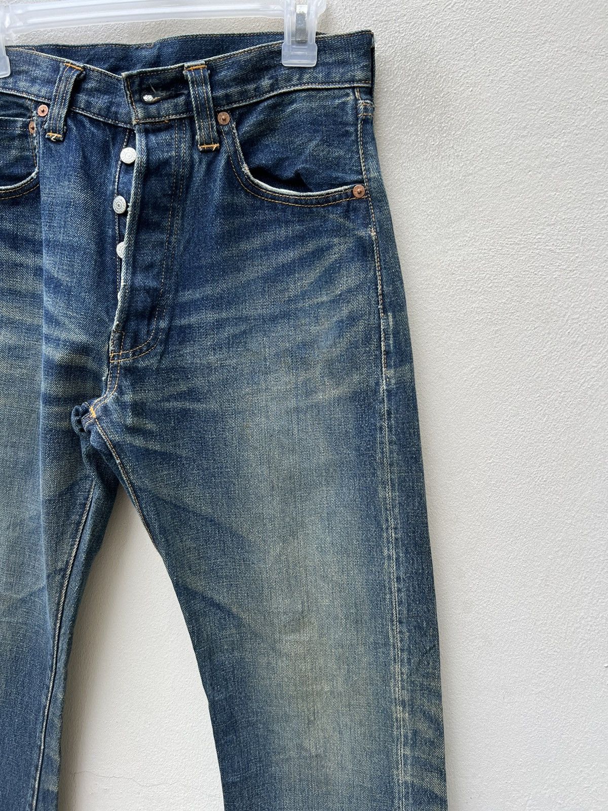 Levi's Vintage Clothing × Vintage Mud 2000 LVC Levi’s 501XX Big E #555 Selvedge Denim jeans Size US 30 / EU 46 - 10 Thumbnail