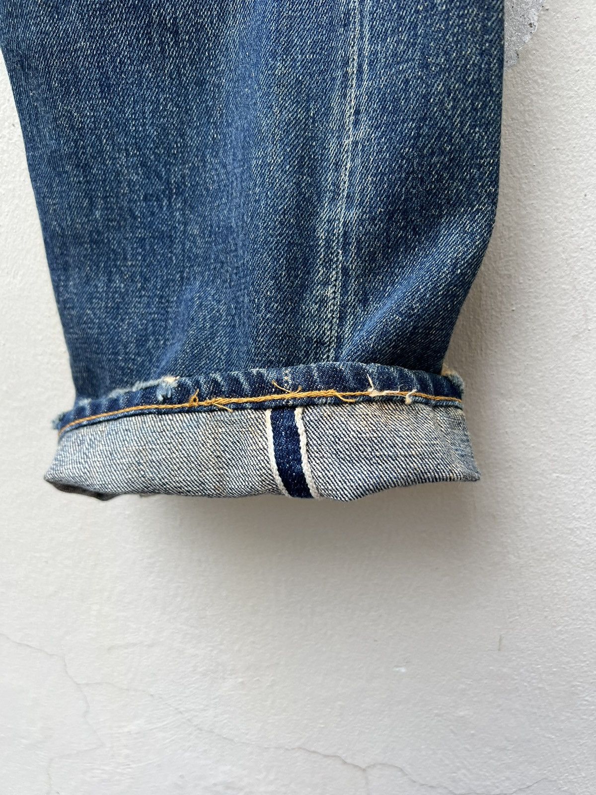 Levi's Vintage Clothing × Vintage Mud 2000 LVC Levi’s 501XX Big E #555 Selvedge Denim jeans Size US 30 / EU 46 - 12 Thumbnail