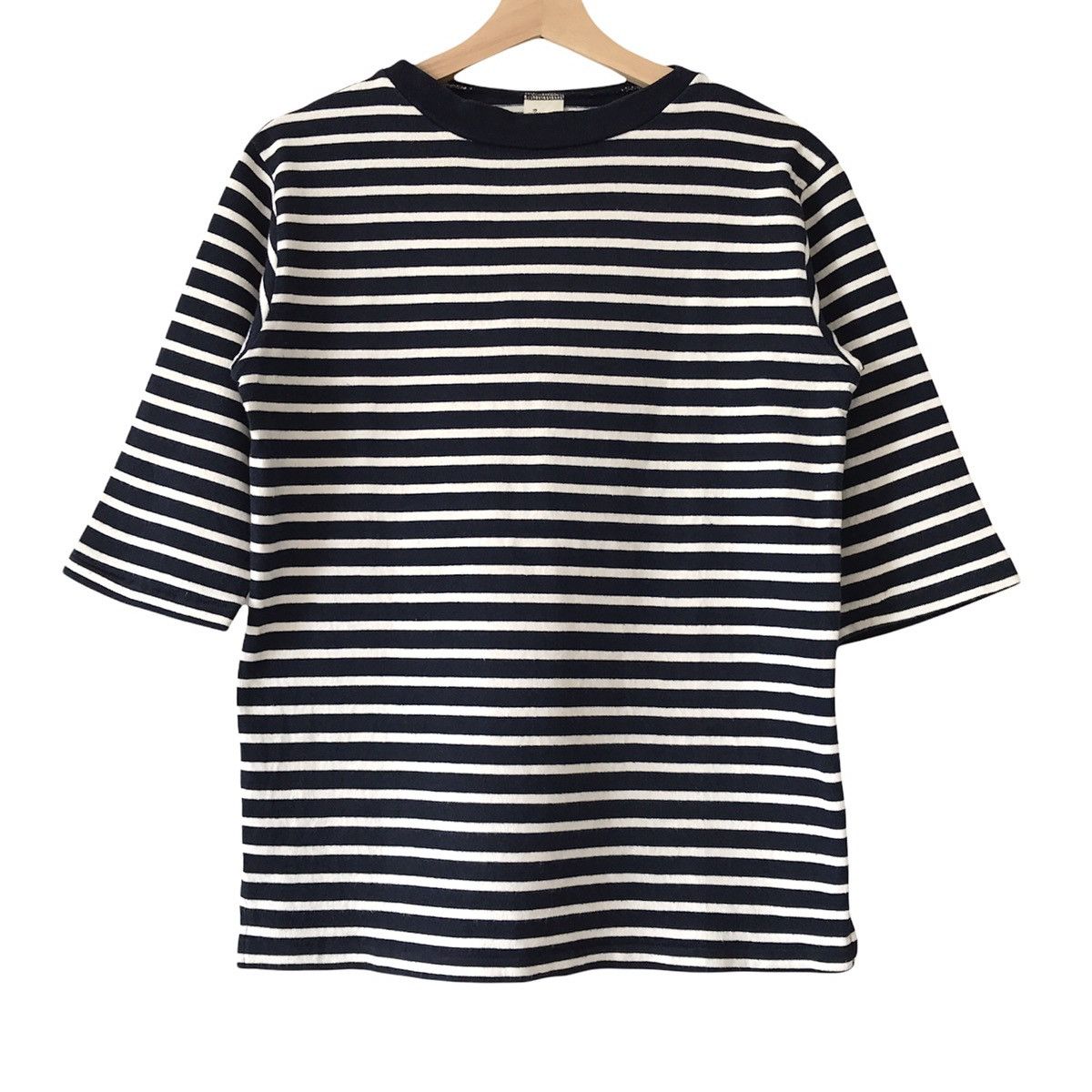 Japanese Brand Attractions Japan Basic 3Q Border Raglan Tee Size US M / EU 48-50 / 2 - 1 Thumbnail
