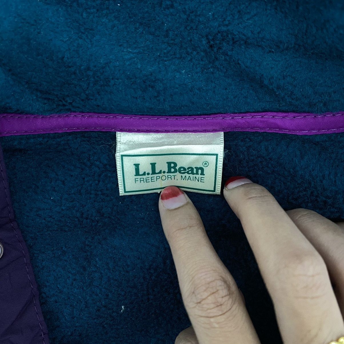 L.L. Bean Vintage L.L BEAN Retro Sherpa Snap Button Bomber Jacket Size US L / EU 52-54 / 3 - 3 Thumbnail
