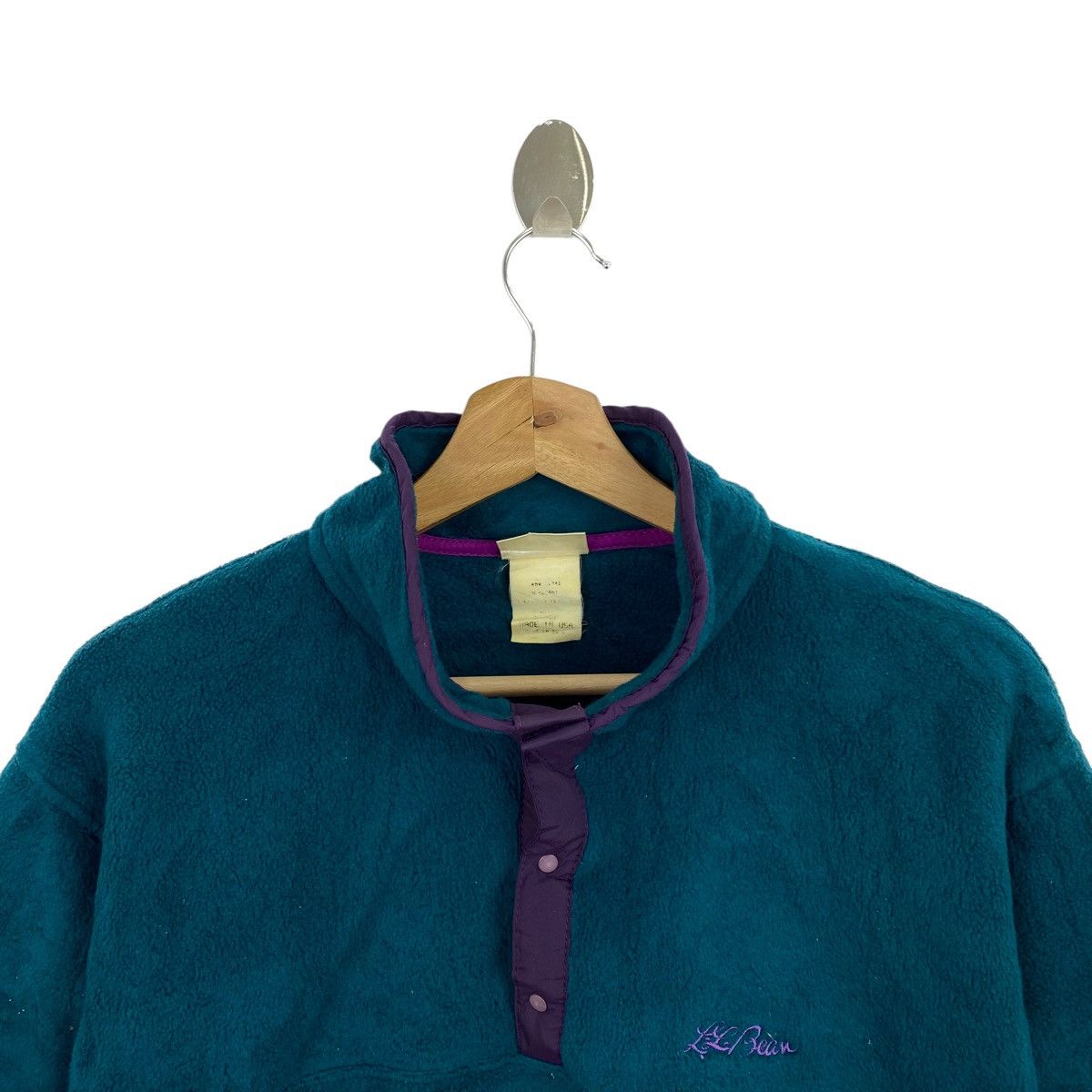 L.L. Bean Vintage L.L BEAN Retro Sherpa Snap Button Bomber Jacket Size US L / EU 52-54 / 3 - 2 Thumbnail