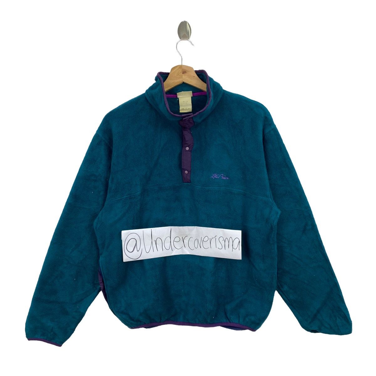 L.L. Bean Vintage L.L BEAN Retro Sherpa Snap Button Bomber Jacket Size US L / EU 52-54 / 3 - 1 Thumbnail