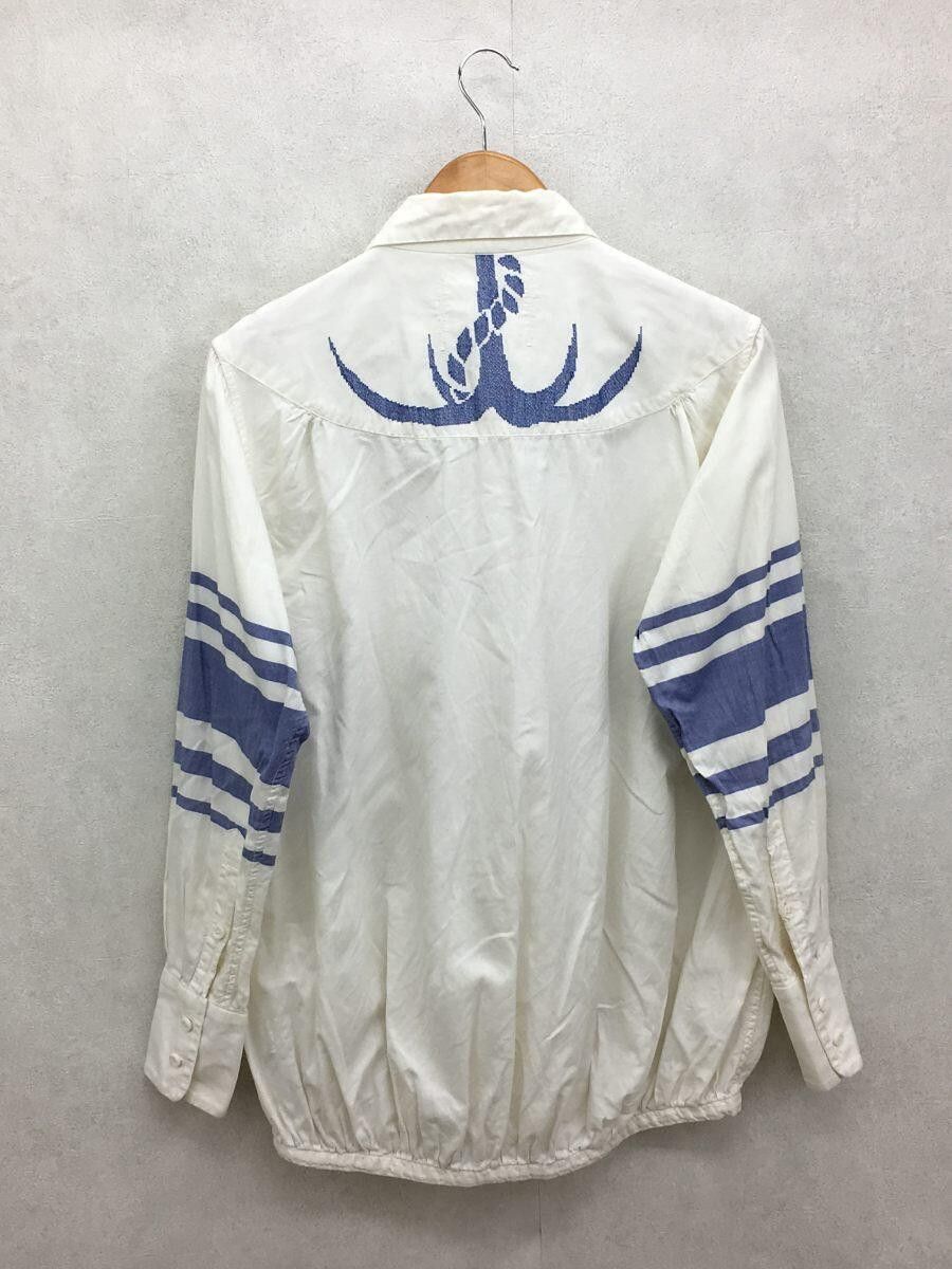 Pre-owned Kapital Long Sleeve Anchor Shirt In White
