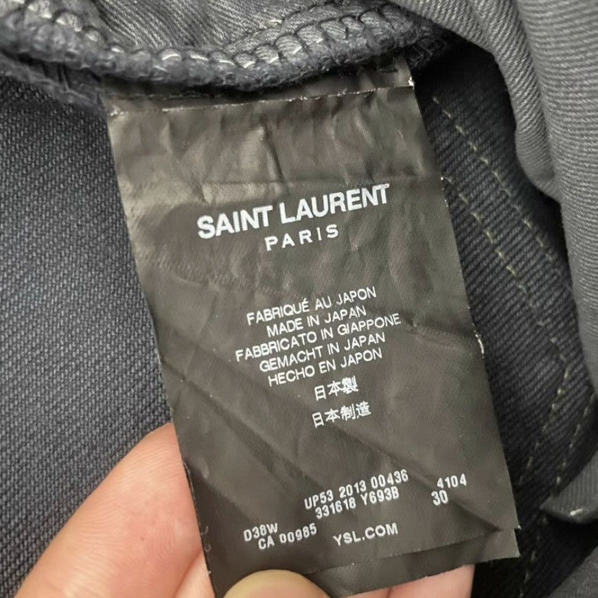 Hedi Slimane × Saint Laurent Paris 13FW D02 Black Chain Jeans Sz30 Size US 30 / EU 46 - 6 Thumbnail