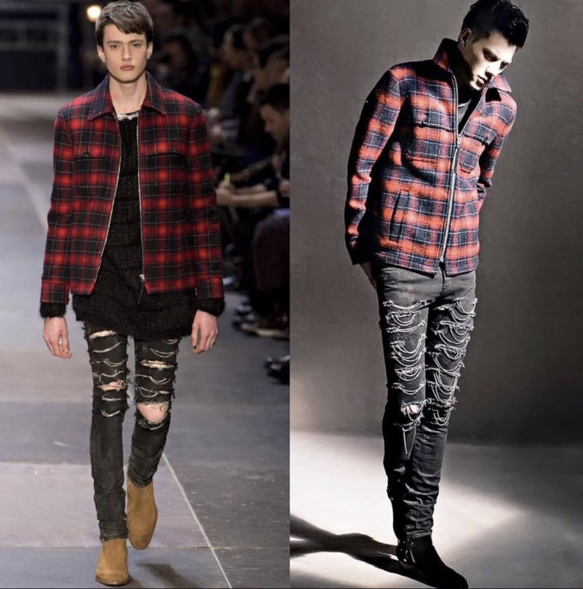 Hedi Slimane × Saint Laurent Paris 13FW D02 Black Chain Jeans Sz30 Size US 30 / EU 46 - 8 Thumbnail
