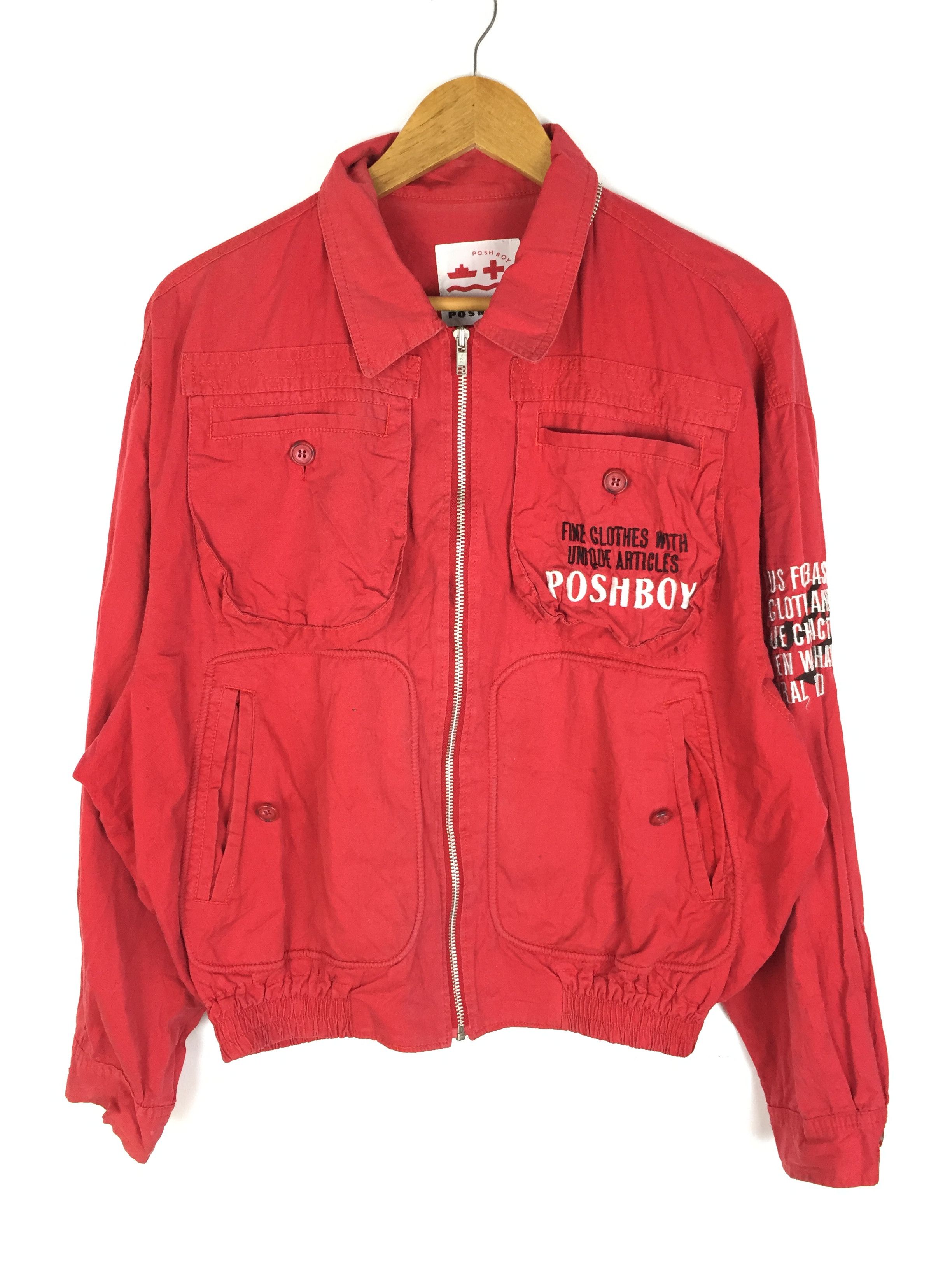 Japanese Brand POSH BOY Embroidered cargos light jacket Size US M / EU 48-50 / 2 - 6 Thumbnail