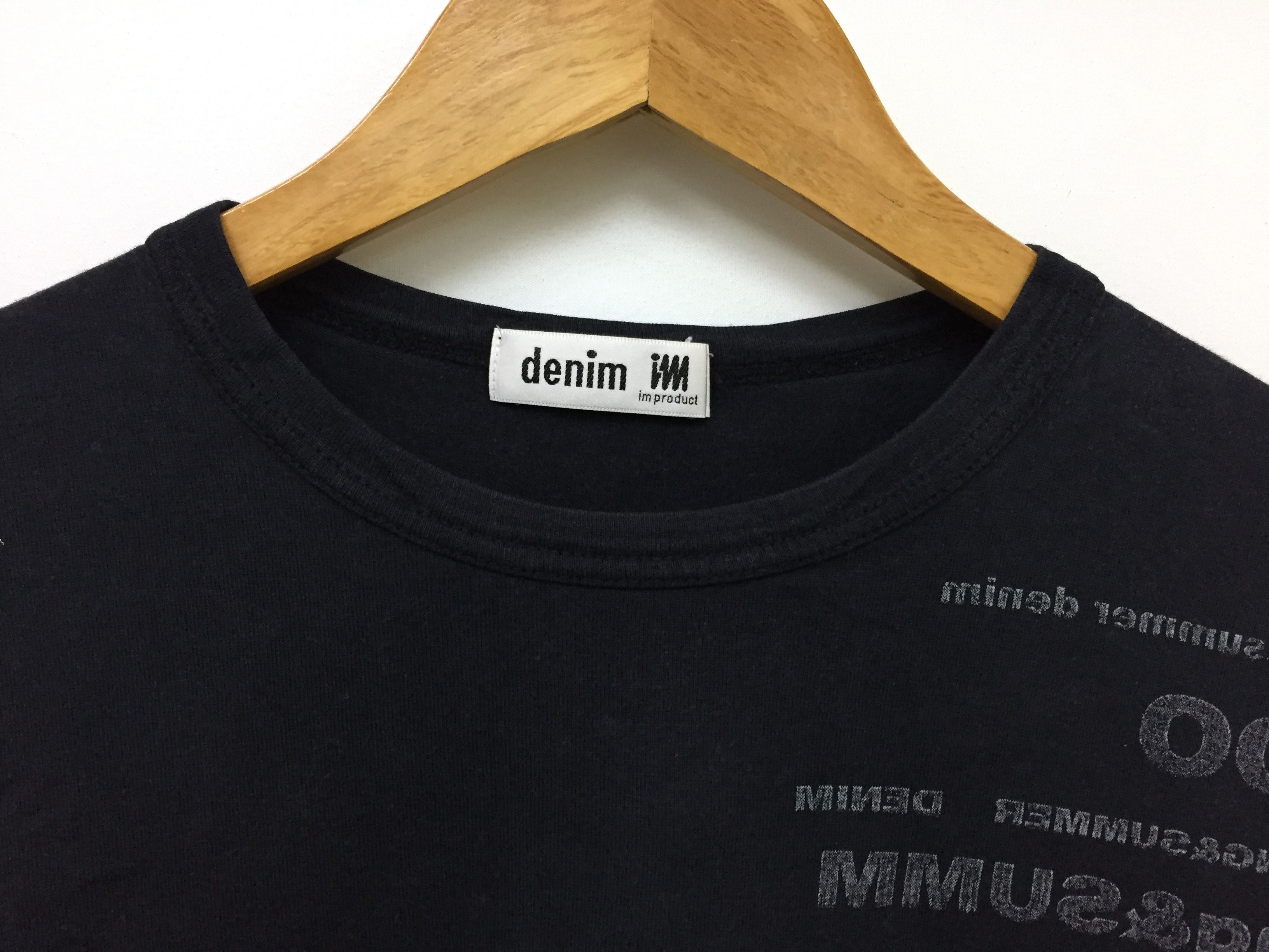 Issey Miyake SS2000 Issey Miyake denim Mirror Word tee Size US M / EU 48-50 / 2 - 6 Thumbnail
