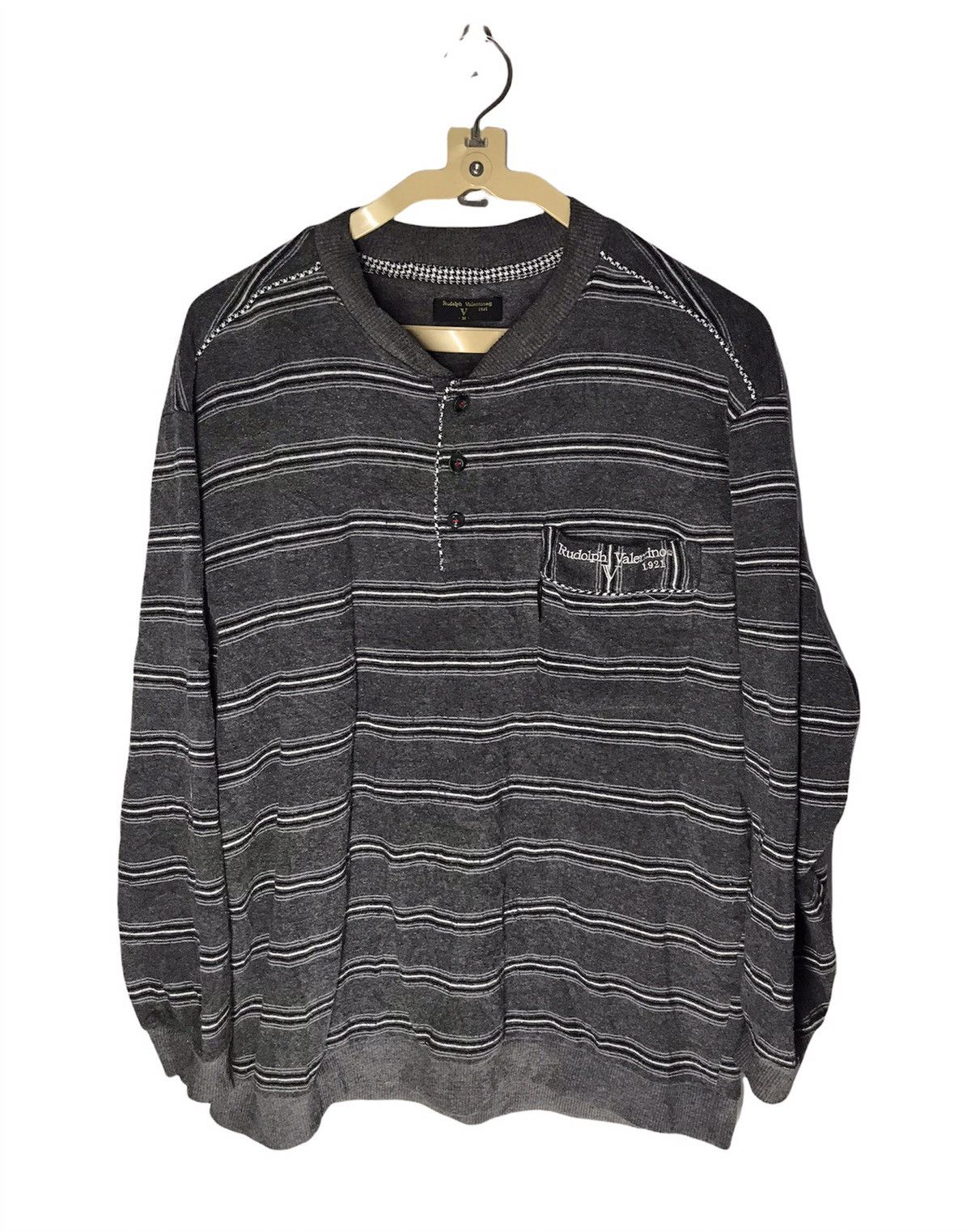 Valentino Rudolph Valentino stripe single pocket sweatshirt Size US M / EU 48-50 / 2 - 1 Thumbnail
