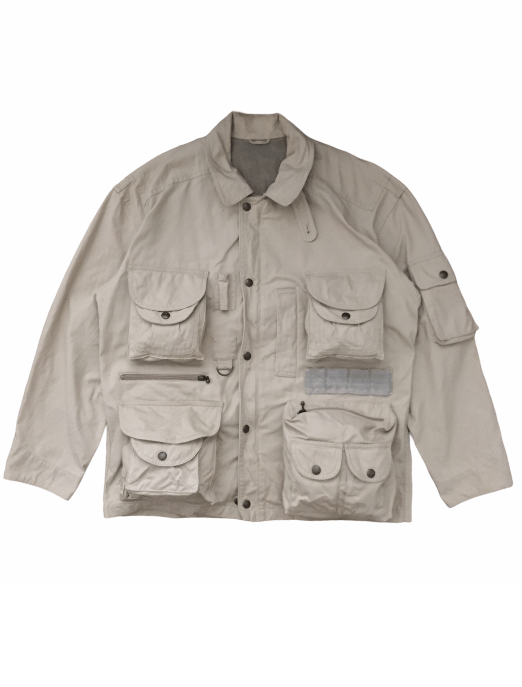 Japanese Brand 90's ASM Japan Multipocket tactical cargos jacket bondage Size US M / EU 48-50 / 2 - 1 Thumbnail