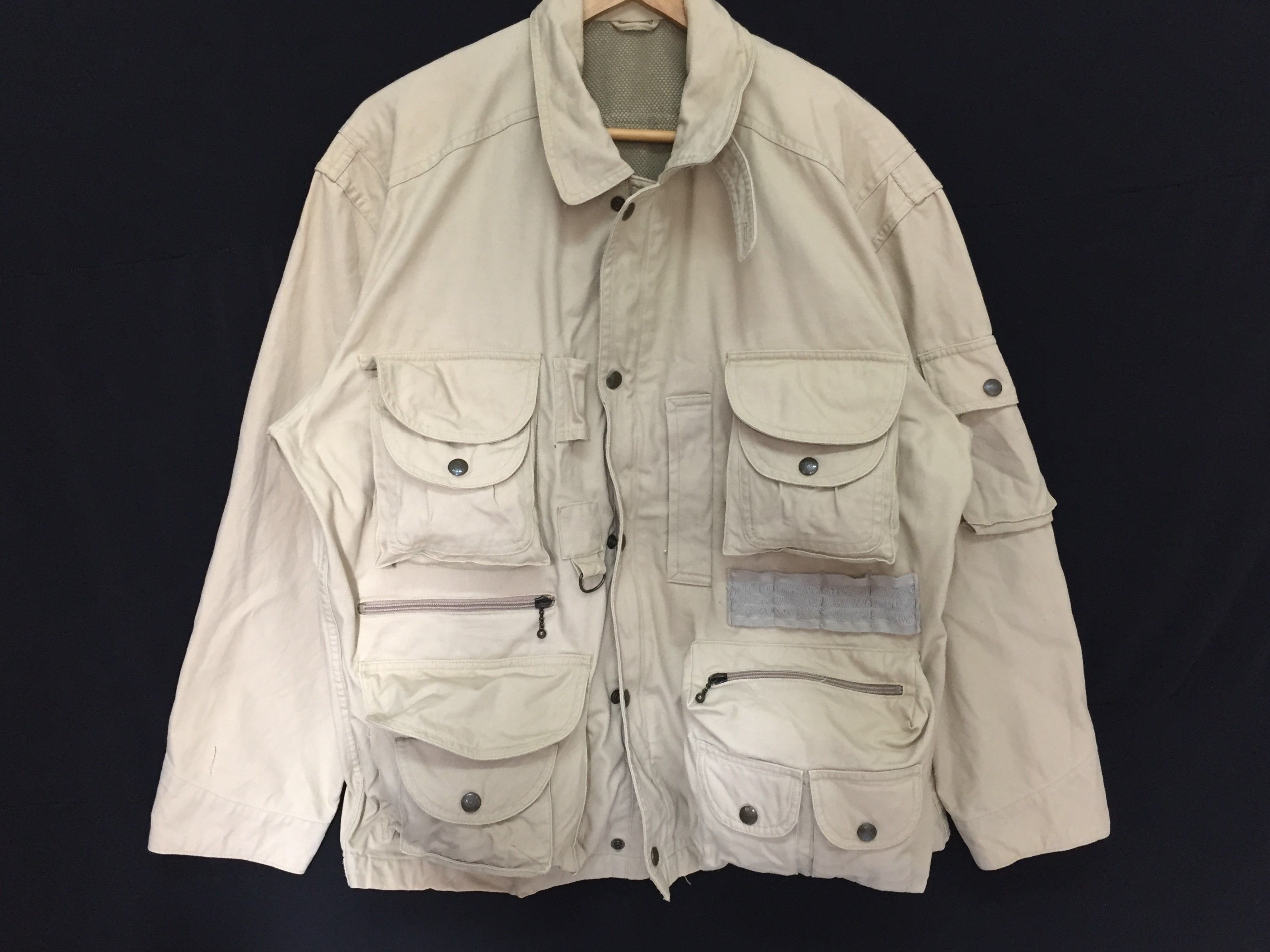 Japanese Brand 90's ASM Japan Multipocket tactical cargos jacket bondage Size US M / EU 48-50 / 2 - 2 Thumbnail