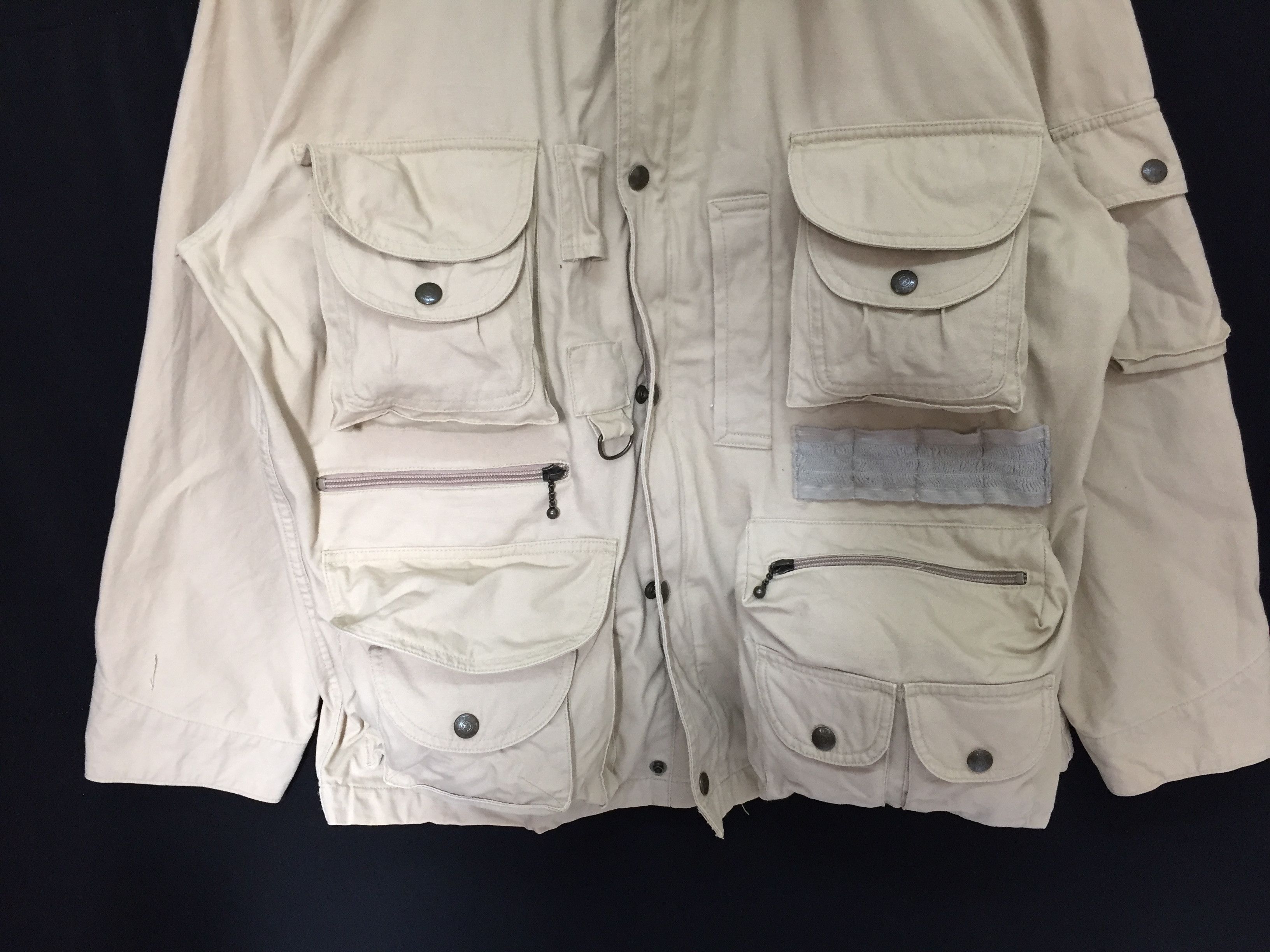Japanese Brand 90's ASM Japan Multipocket tactical cargos jacket bondage Size US M / EU 48-50 / 2 - 4 Thumbnail
