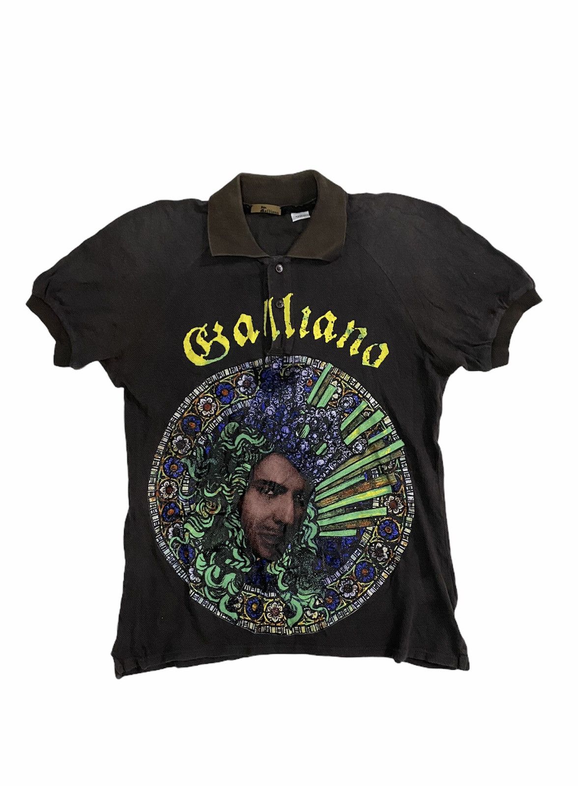 John Galliano SS2005 iconic Face print polo Size S / US 4 / IT 40 - 1 Thumbnail