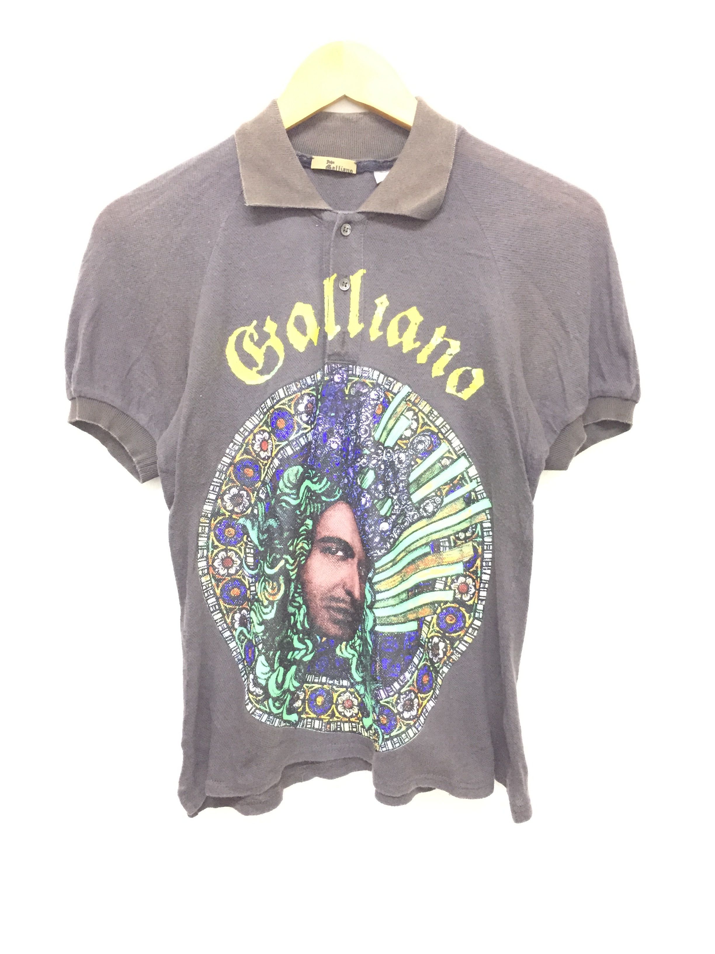 John Galliano SS2005 iconic Face print polo Size S / US 4 / IT 40 - 3 Thumbnail