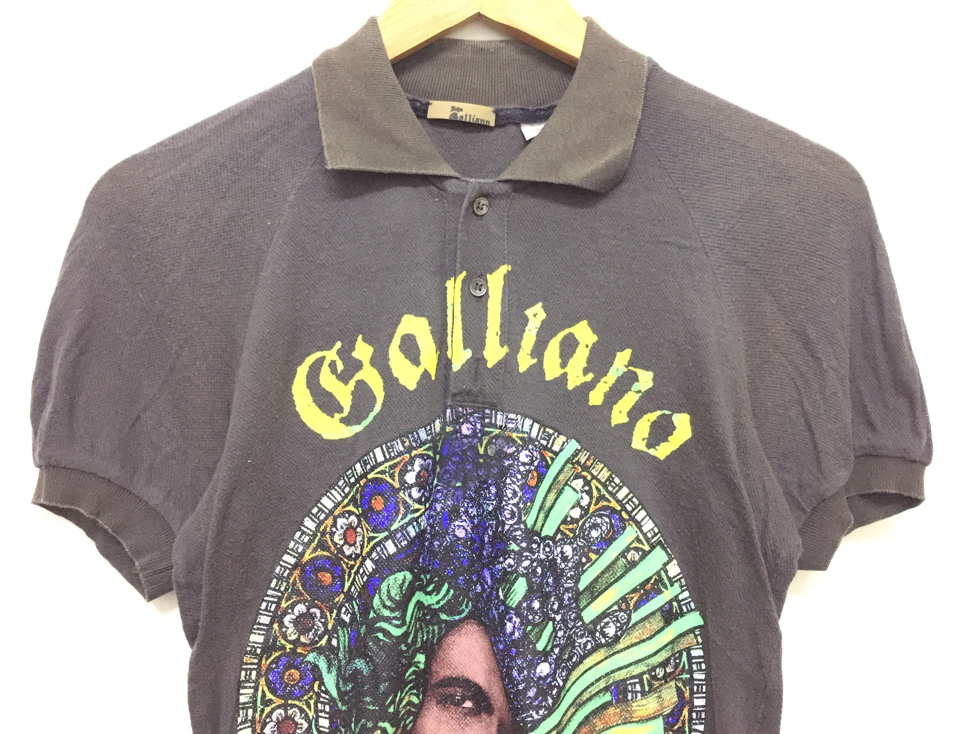 John Galliano SS2005 iconic Face print polo Size S / US 4 / IT 40 - 4 Thumbnail