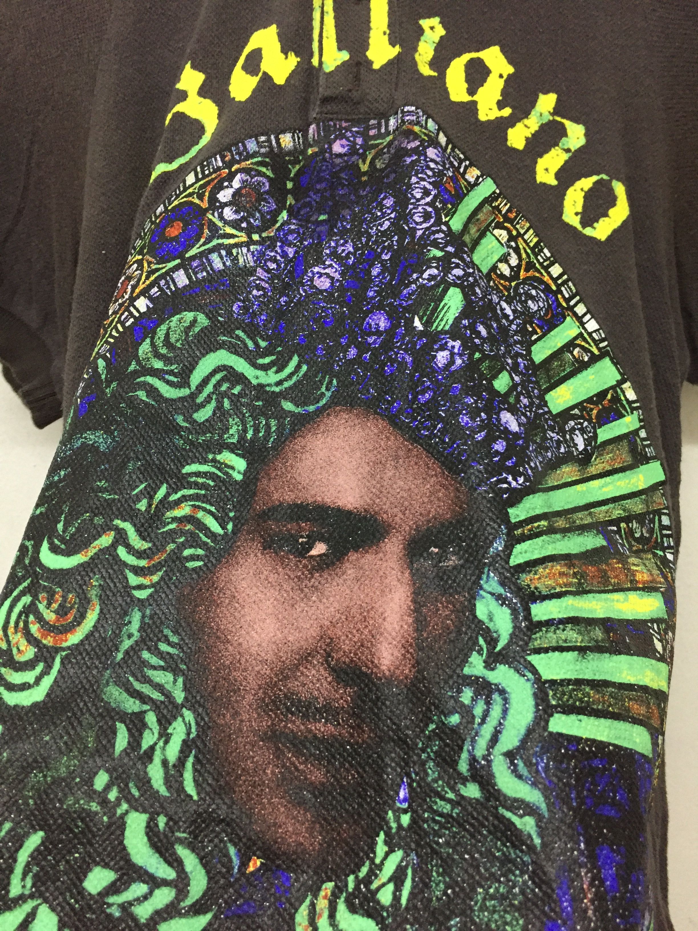 John Galliano SS2005 iconic Face print polo Size S / US 4 / IT 40 - 6 Thumbnail