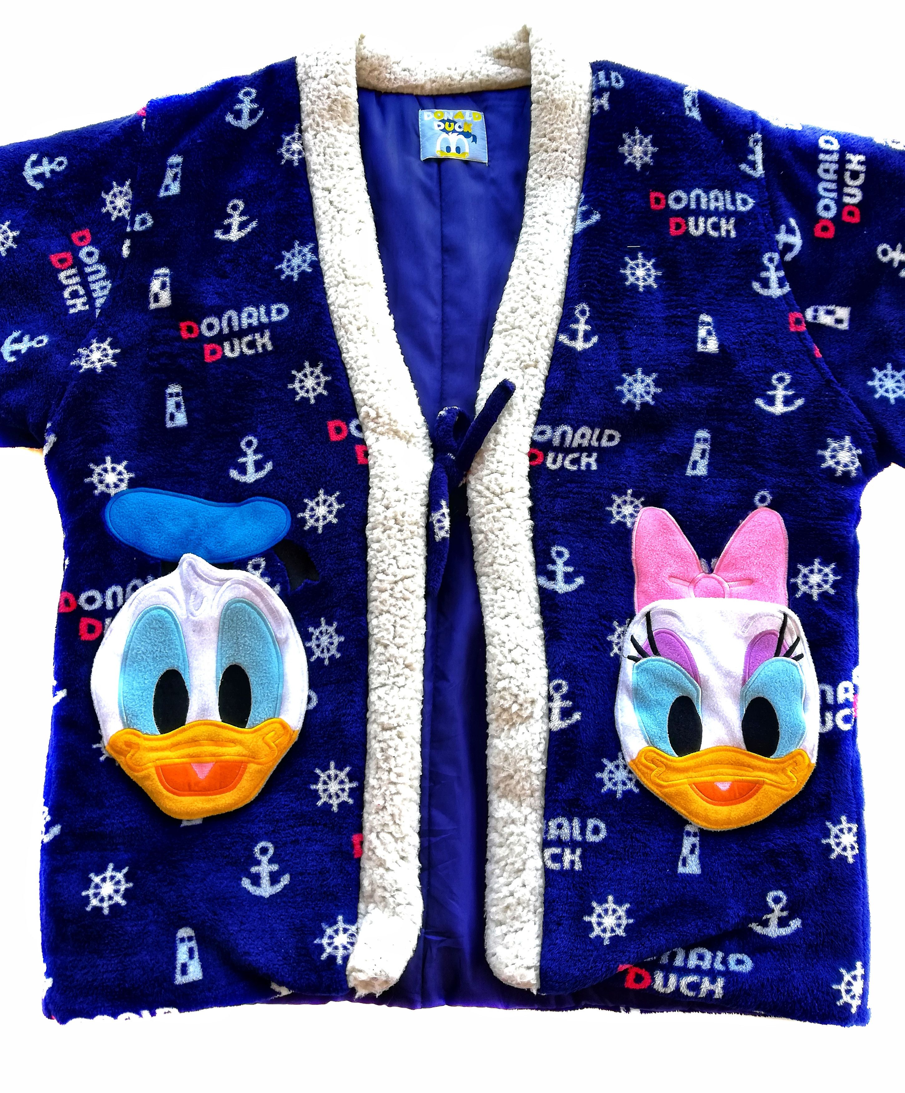 Disney × Japanese Brand 🔥Japanese Style Kimono Fleece Donald Duck Jacket🔥 Size US L / EU 52-54 / 3 - 3 Thumbnail