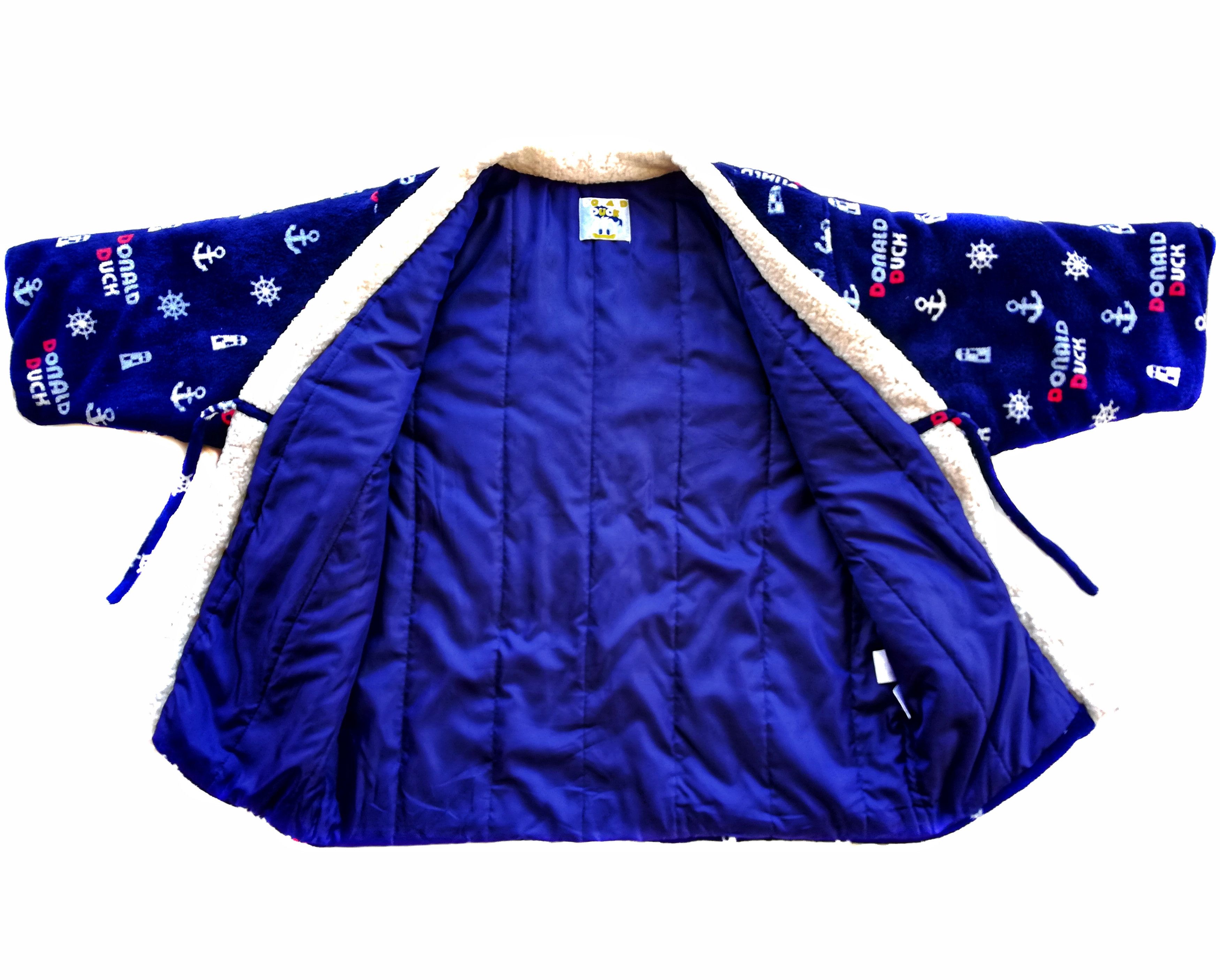 Disney × Japanese Brand 🔥Japanese Style Kimono Fleece Donald Duck Jacket🔥 Size US L / EU 52-54 / 3 - 9 Thumbnail