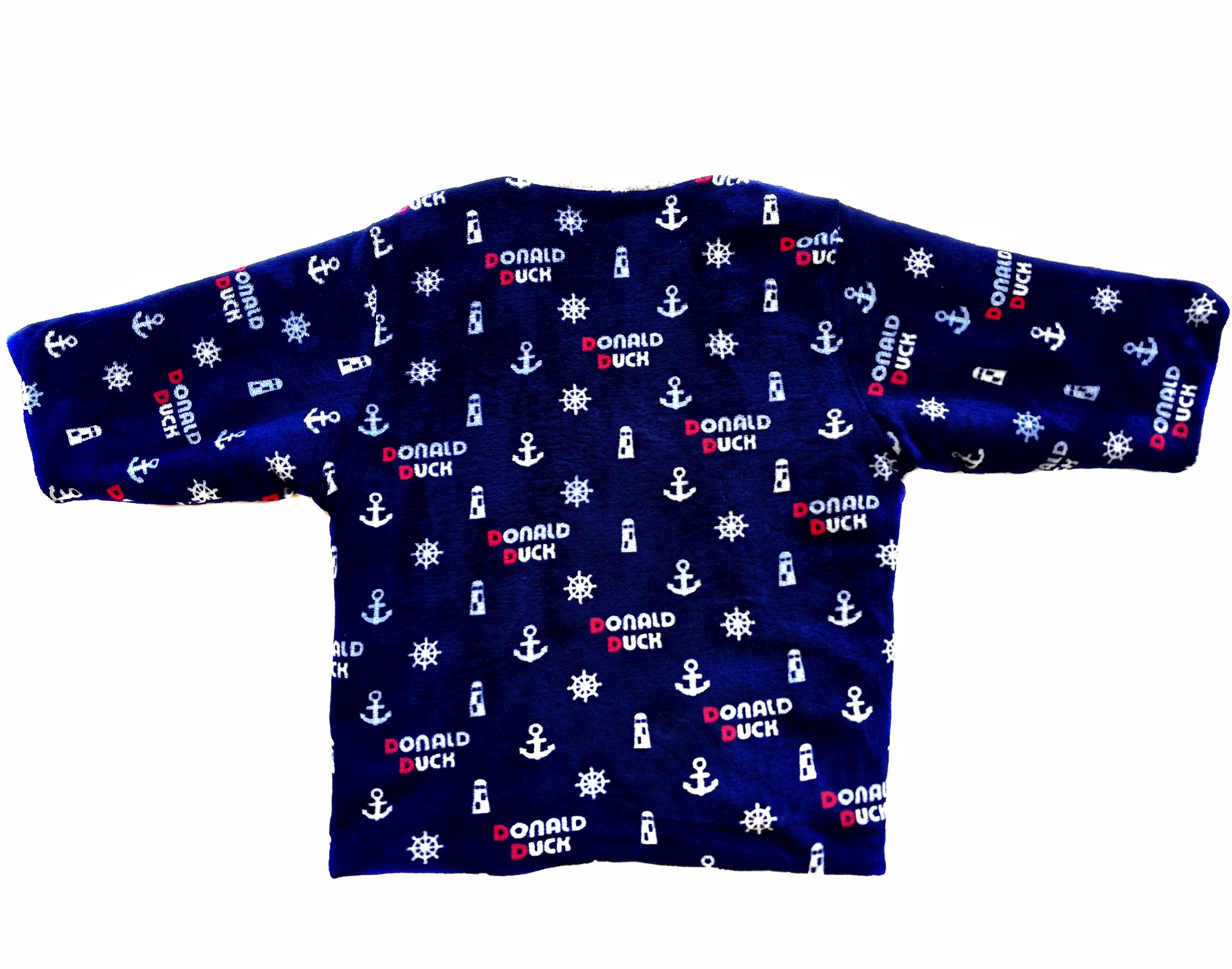 Disney × Japanese Brand 🔥Japanese Style Kimono Fleece Donald Duck Jacket🔥 Size US L / EU 52-54 / 3 - 13 Thumbnail