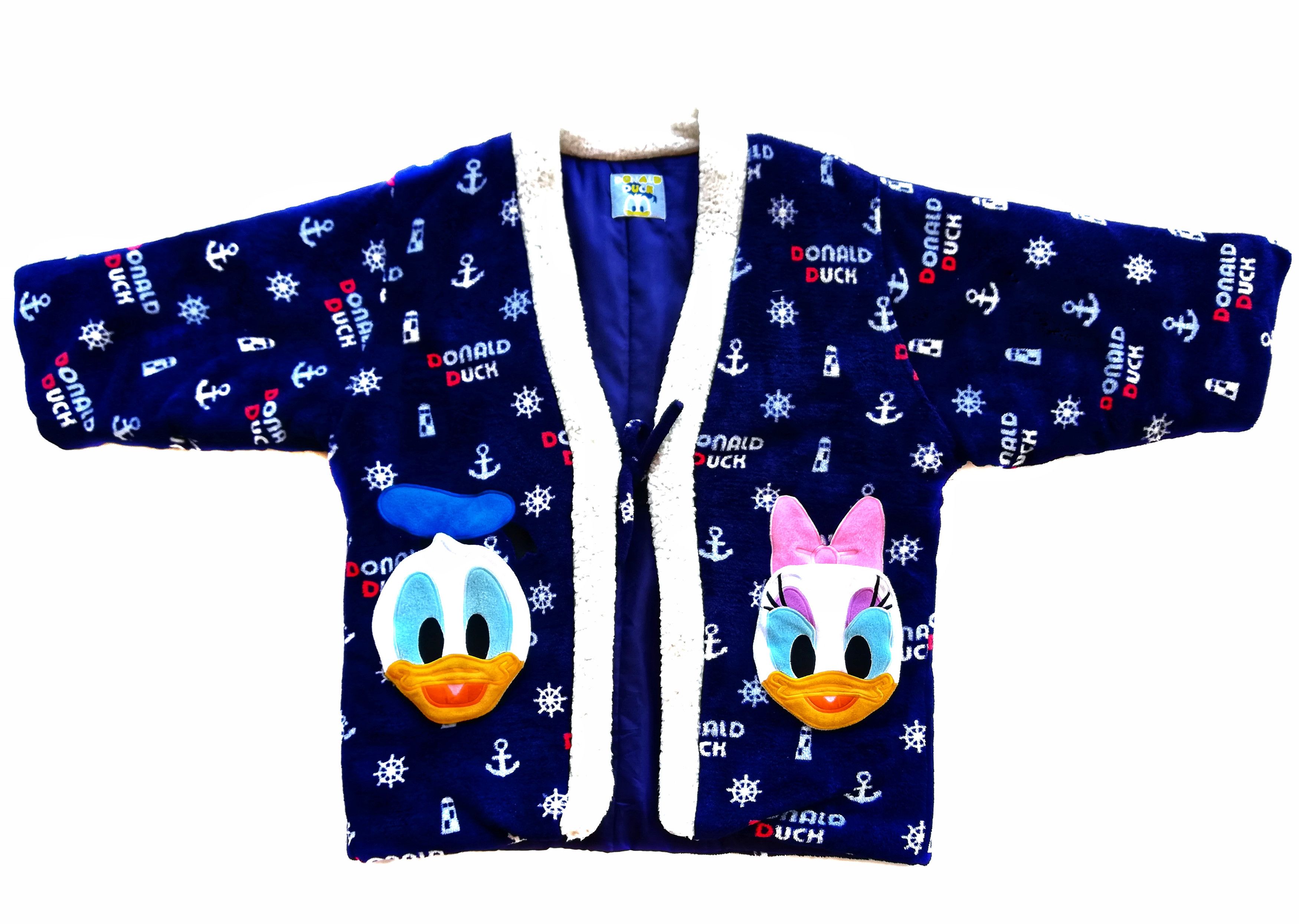 Disney × Japanese Brand 🔥Japanese Style Kimono Fleece Donald Duck Jacket🔥 Size US L / EU 52-54 / 3 - 2 Thumbnail