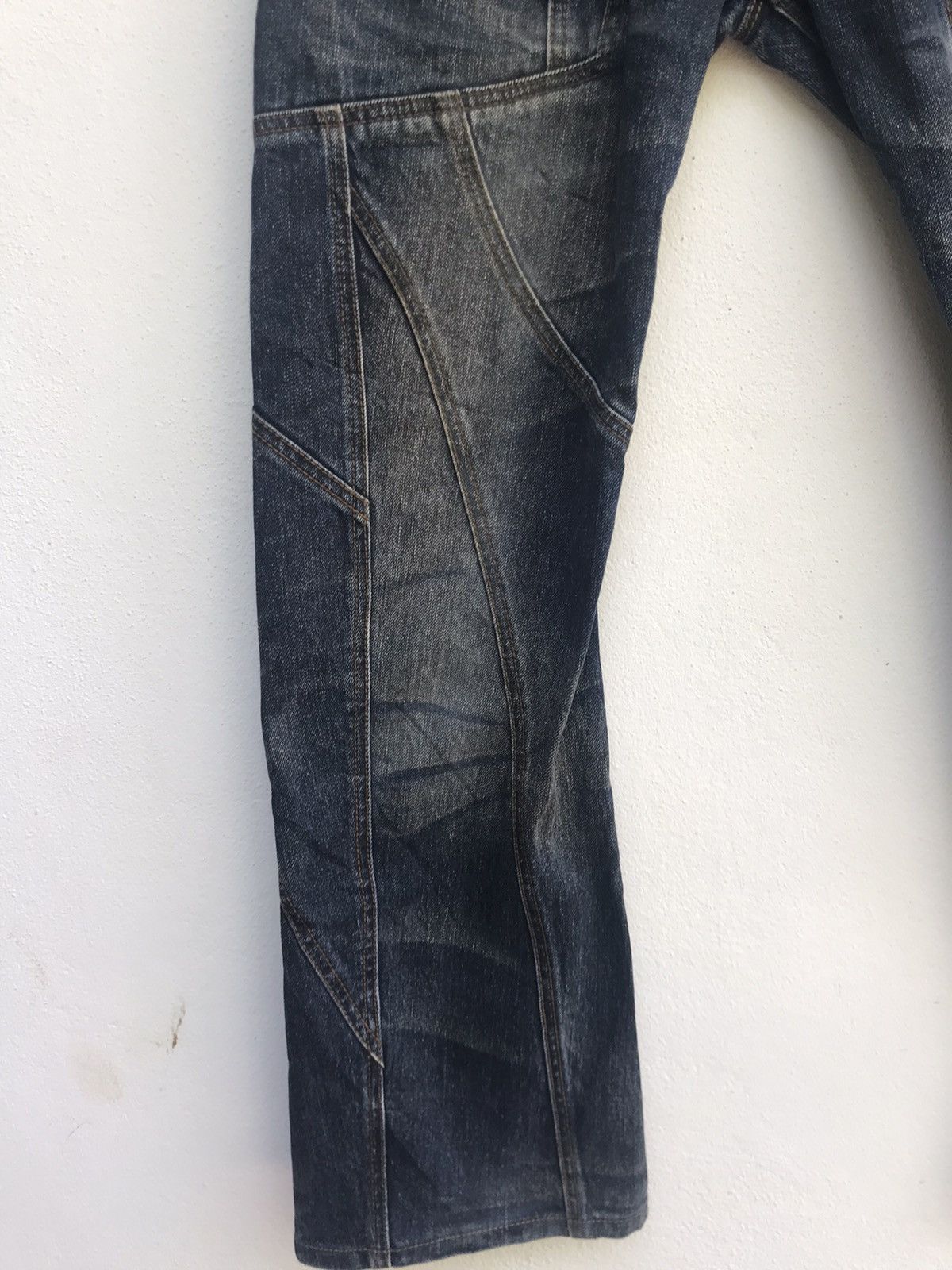 Japanese Brand Nicole Club For Men Patchwork Zipper Denim Size US 33 - 12 Thumbnail