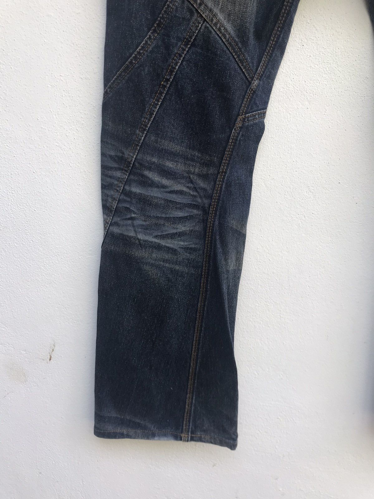 Japanese Brand Nicole Club For Men Patchwork Zipper Denim Size US 33 - 16 Thumbnail