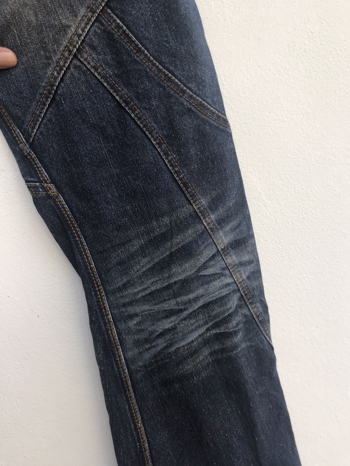 Japanese Brand Nicole Club For Men Patchwork Zipper Denim Size US 33 - 9 Thumbnail