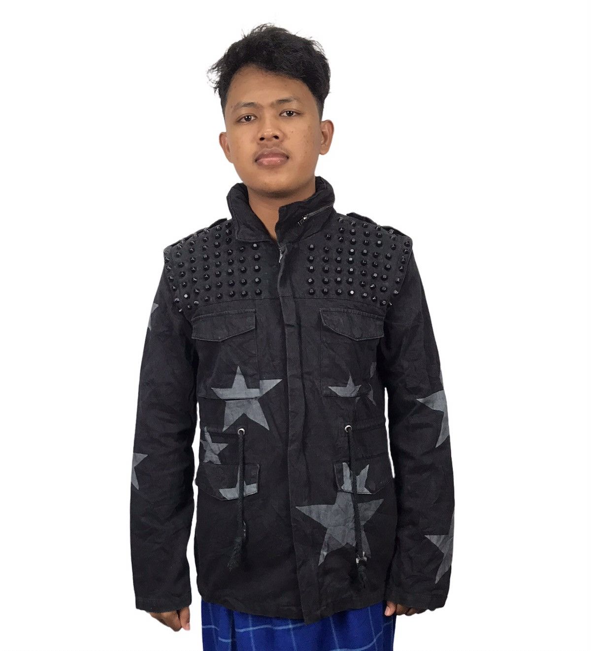 Japanese Brand × Seditionaries Glad news Zipper jacket star printed hidden hoodie Size US M / EU 48-50 / 2 - 7 Thumbnail