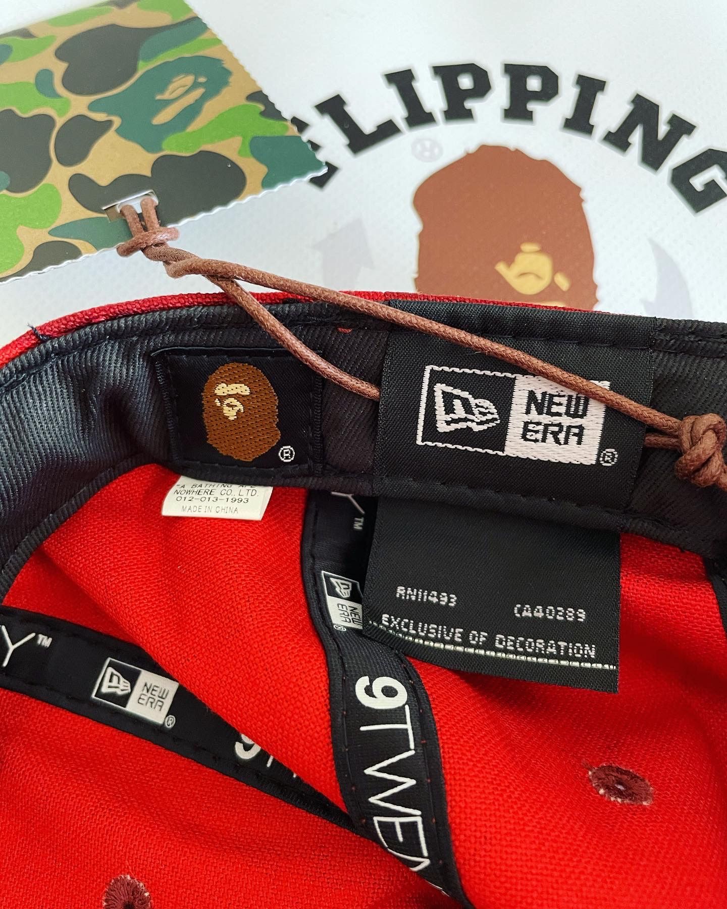 Bape BAPE NEW ERA COLOR CAMO APE HEAD 9TWENTY CAP RED Size ONE SIZE - 10 Thumbnail