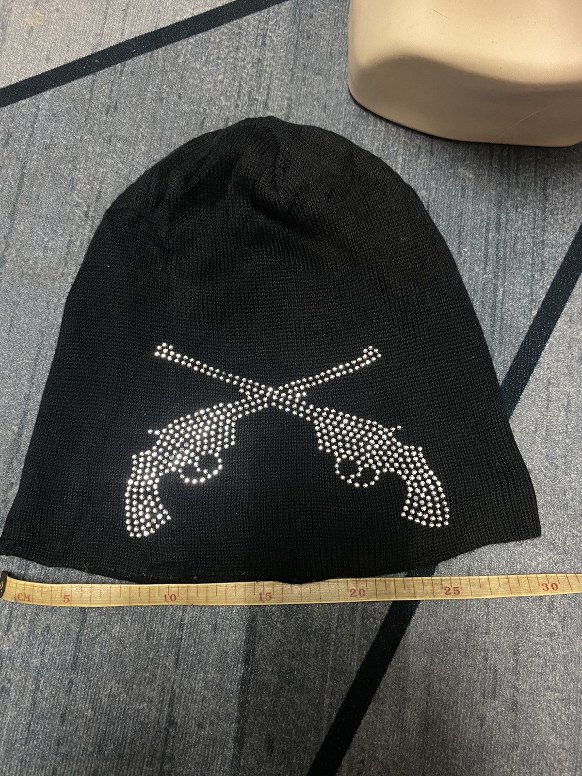 Japanese Brand Sparkling Gun Logo Beanie big Size Hat Size ONE SIZE - 5 Thumbnail