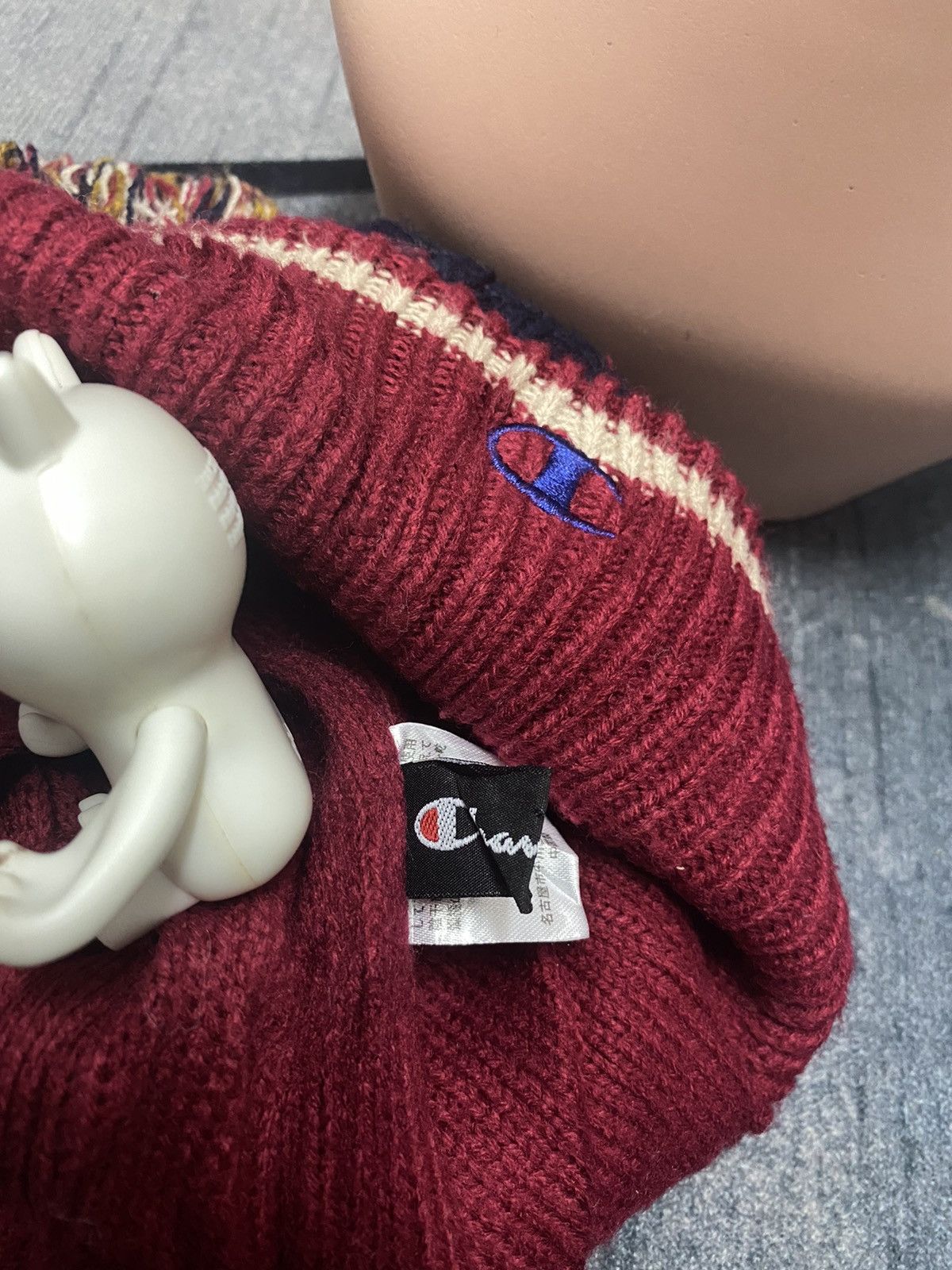 Champion Champion Knitted Small Embroidered Logo Beanie Hat Size ONE SIZE - 6 Thumbnail
