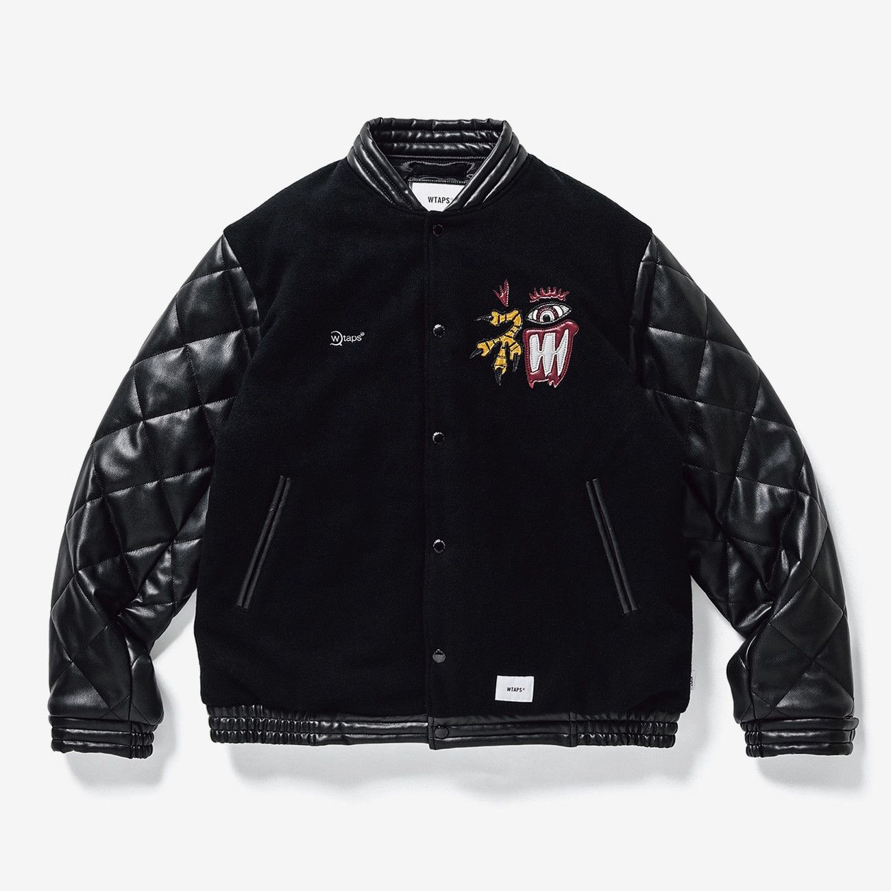 image of Wtaps 'canal' Varsity Jacket in Black, Men's (Size XL)