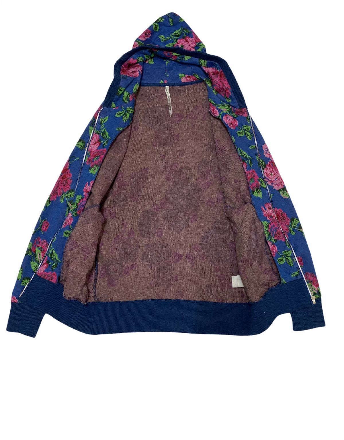 Issey Miyake × Japanese Brand Issey Miyake Sunao Kuwahara Over Printed Flower Hoodies Size US S / EU 44-46 / 1 - 3 Thumbnail