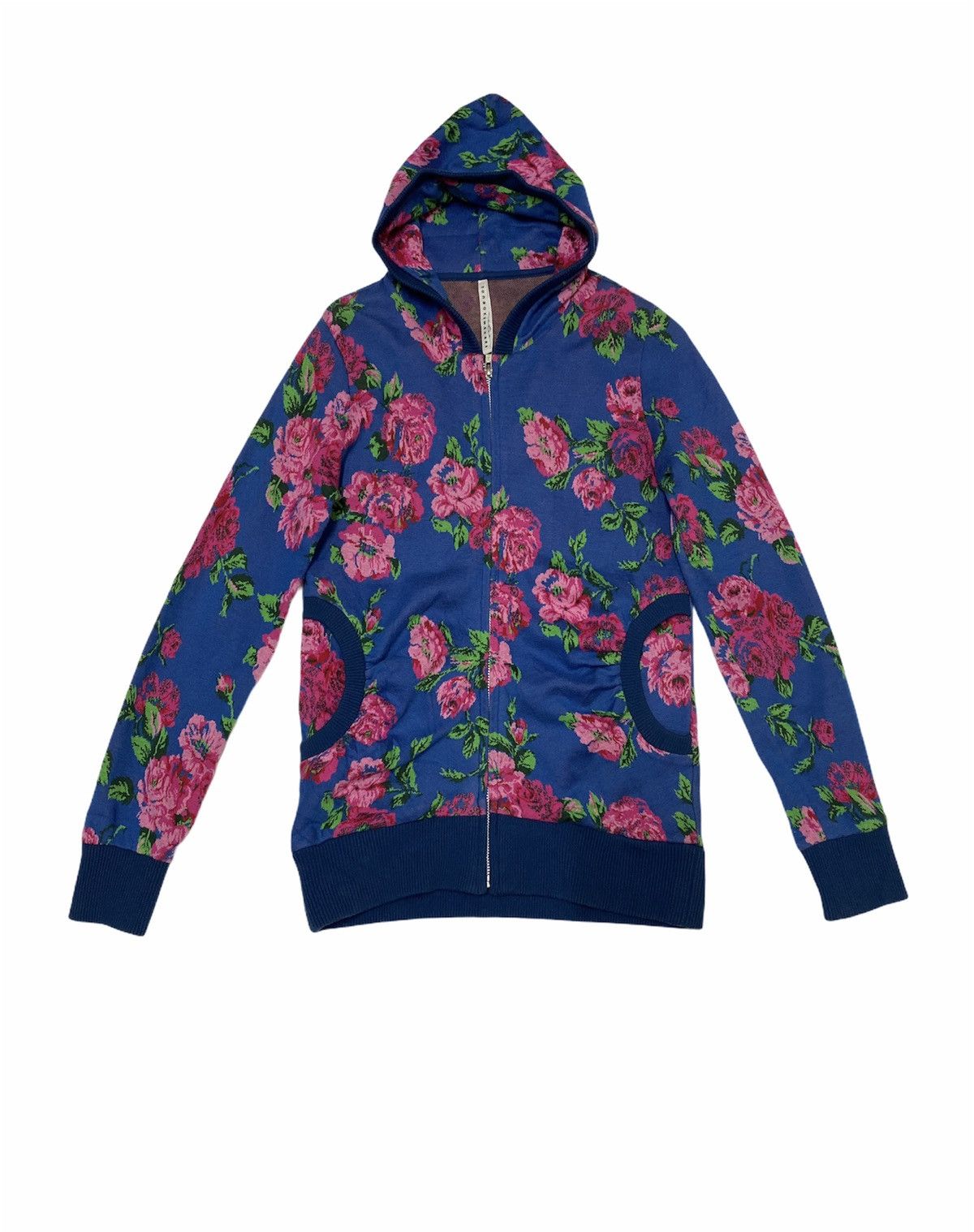 Issey Miyake × Japanese Brand Issey Miyake Sunao Kuwahara Over Printed Flower Hoodies Size US S / EU 44-46 / 1 - 1 Thumbnail