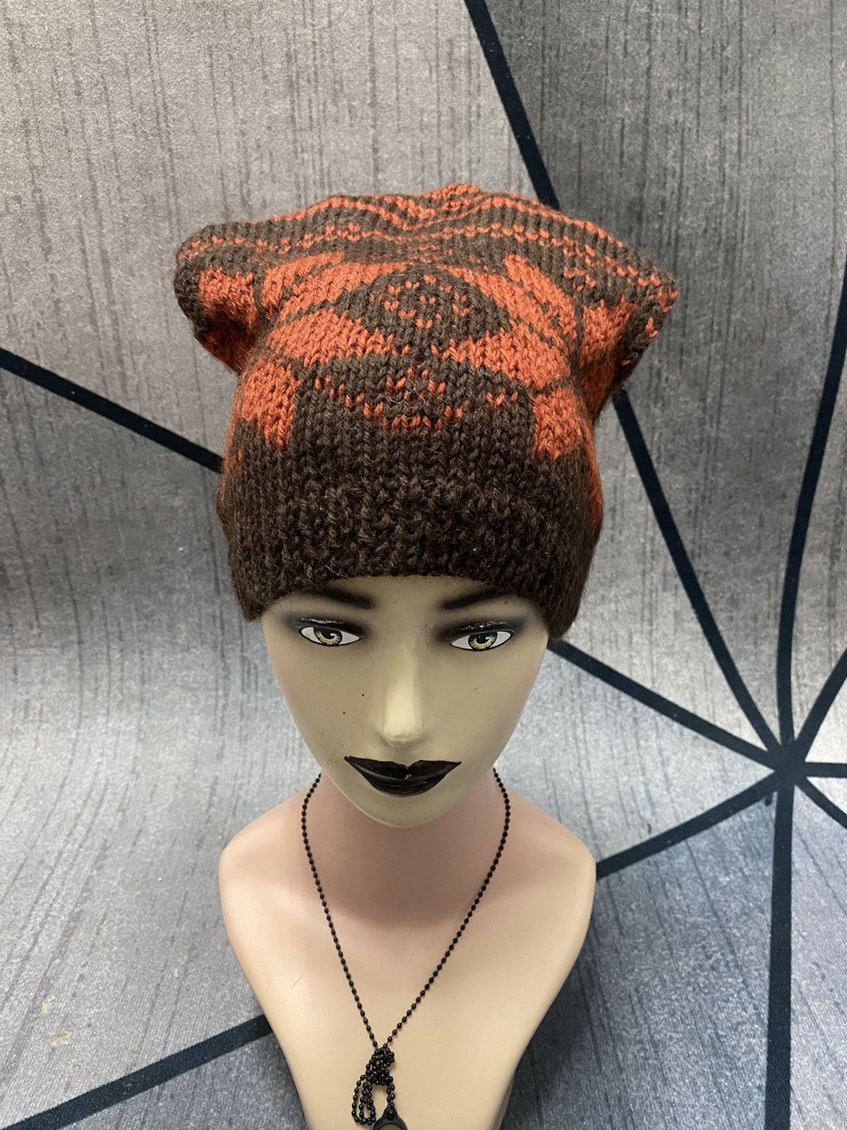 Japanese Brand Japanese Brand Native Design Beanie Hat Size ONE SIZE - 1 Thumbnail