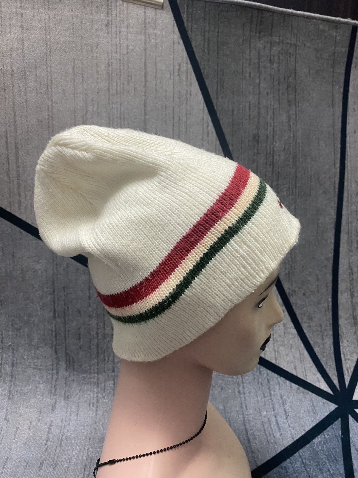 Quicksilver Quicksilver Stripes Embroidered Logo Beanie Hat Size ONE SIZE - 3 Thumbnail