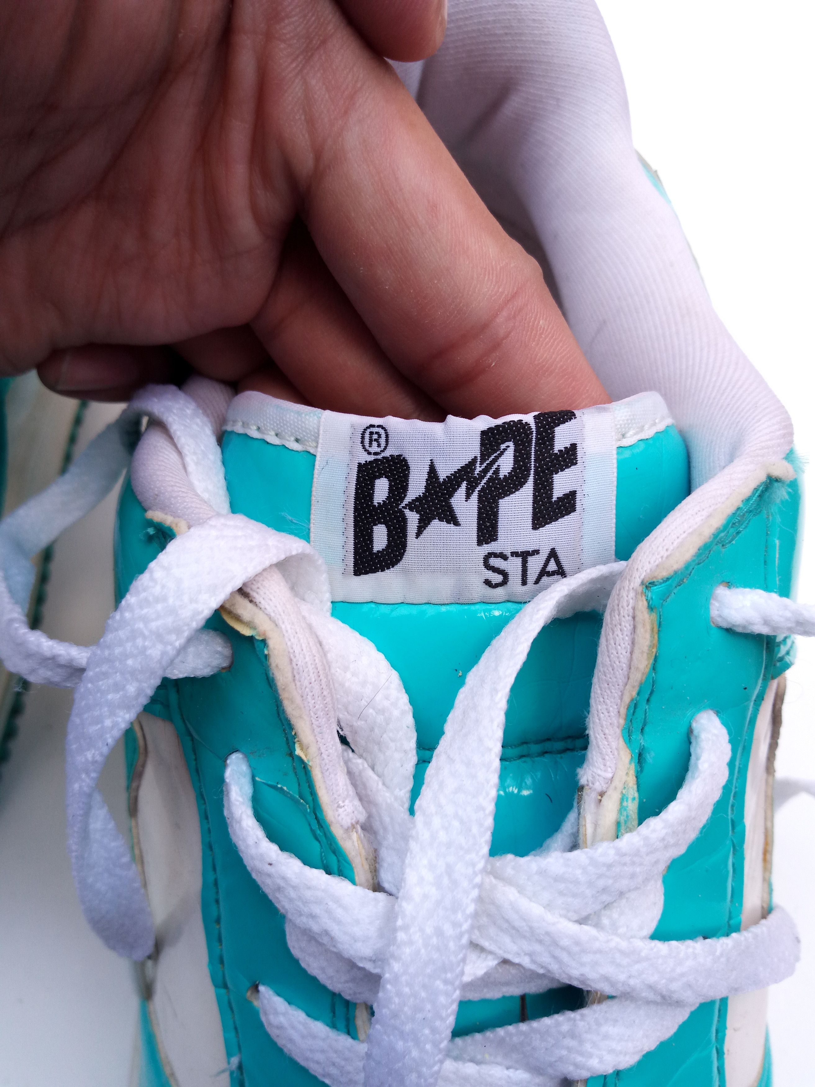 Bape Bapesta FS-001 Teal Low sneakers RARE Size US 13 / EU 46 - 5 Thumbnail