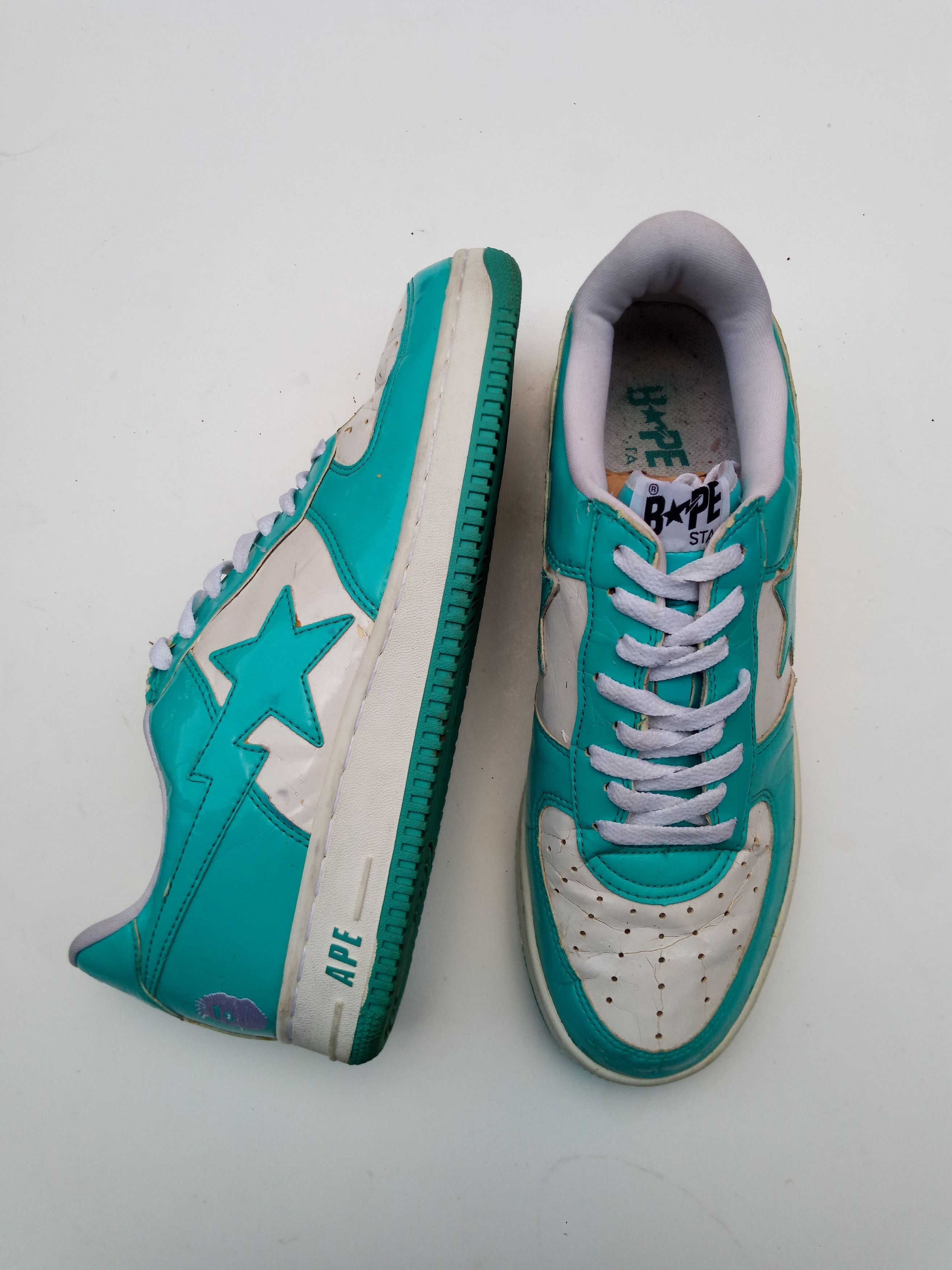 image of Bapesta Fs-001 Teal Low Sneakers, Men's (Size 13)