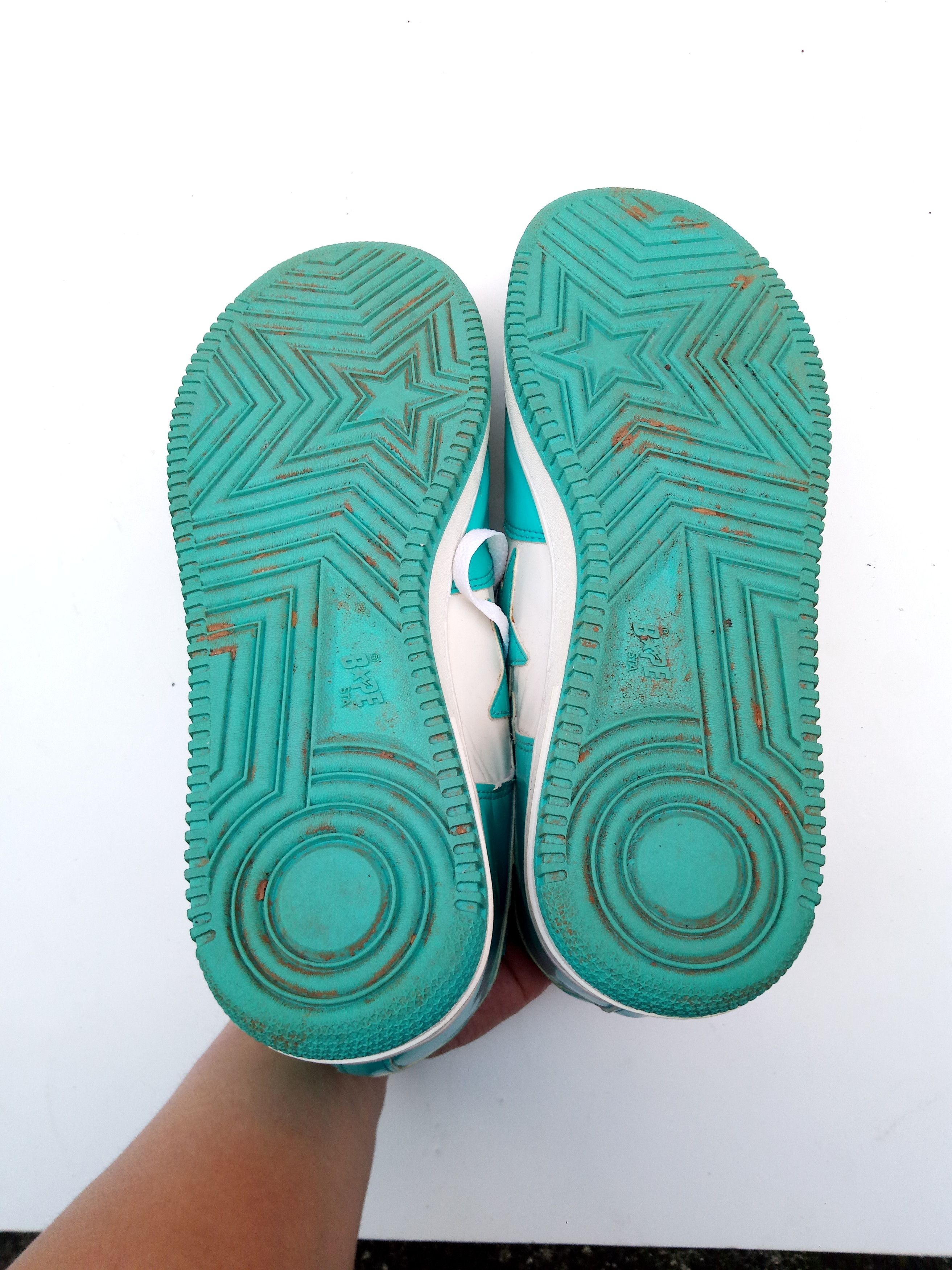 Bape Bapesta FS-001 Teal Low sneakers RARE Size US 13 / EU 46 - 8 Thumbnail