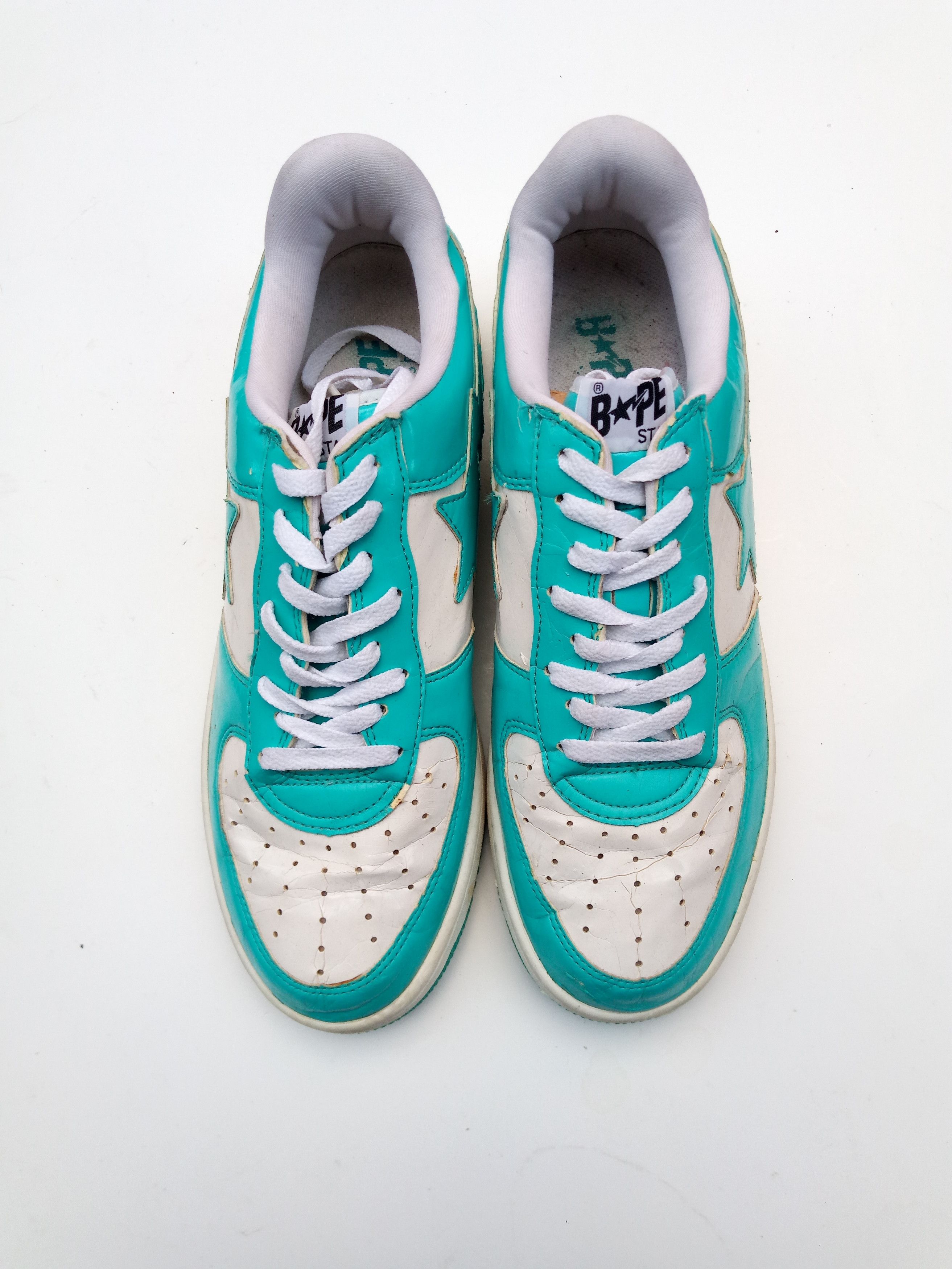 Bape Bapesta FS-001 Teal Low sneakers RARE Size US 13 / EU 46 - 7 Thumbnail