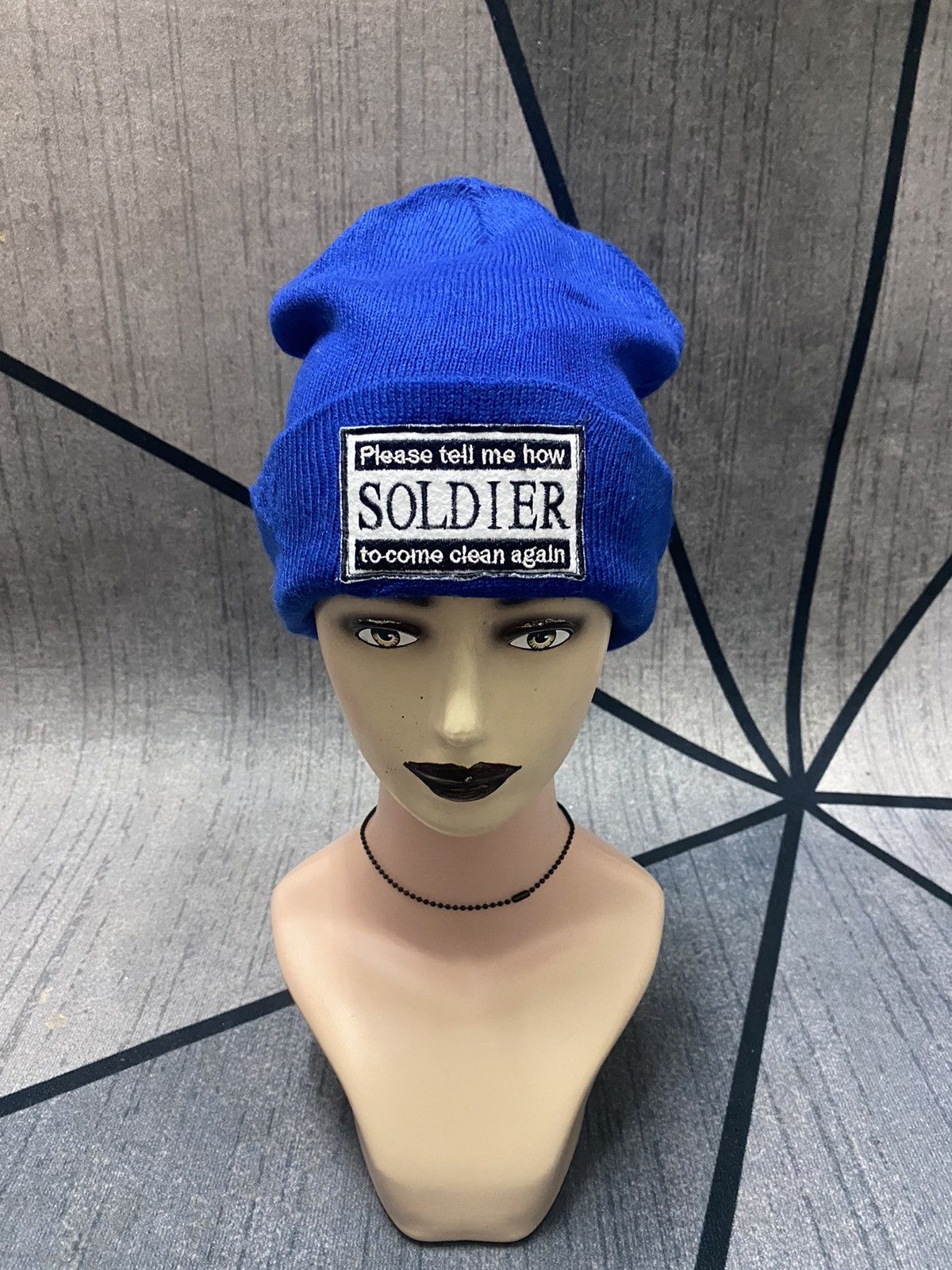 Other Japanese Brand Soldier Big Patches Beanie Hat Size ONE SIZE - 1 Thumbnail