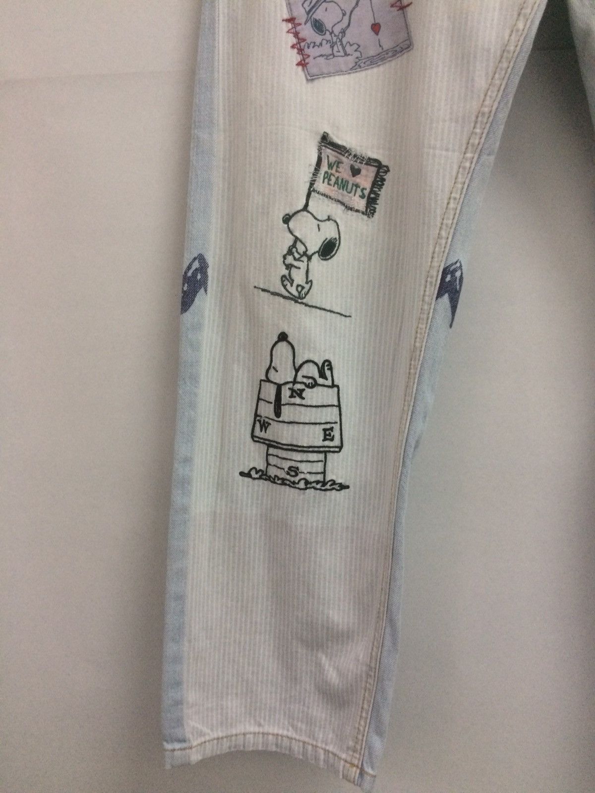 Peanuts × Vintage Vintage 90’s Peanuts by Snoopy art patchwork design pant Size US 31 - 4 Thumbnail