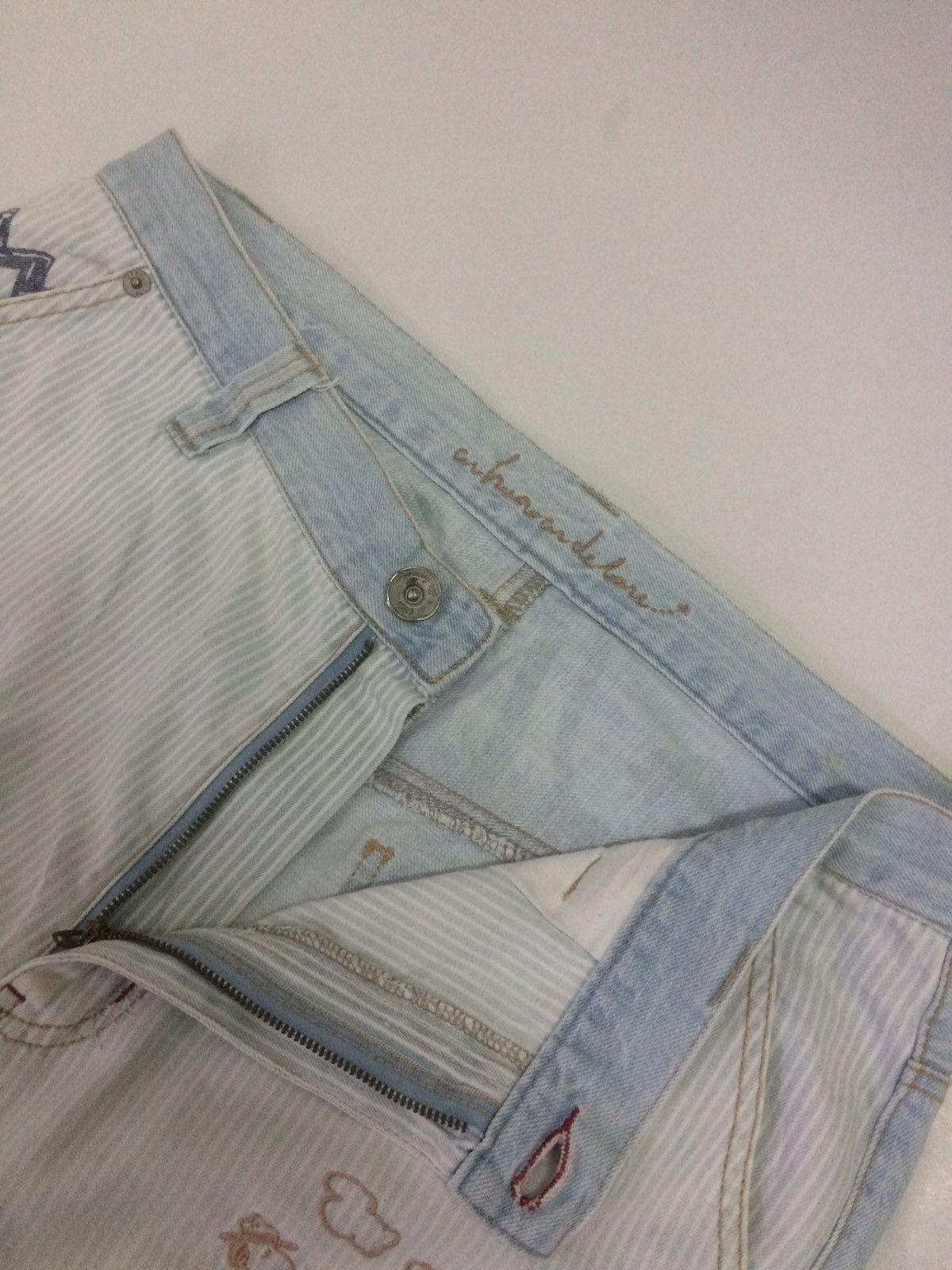 Peanuts × Vintage Vintage 90’s Peanuts by Snoopy art patchwork design pant Size US 31 - 21 Thumbnail