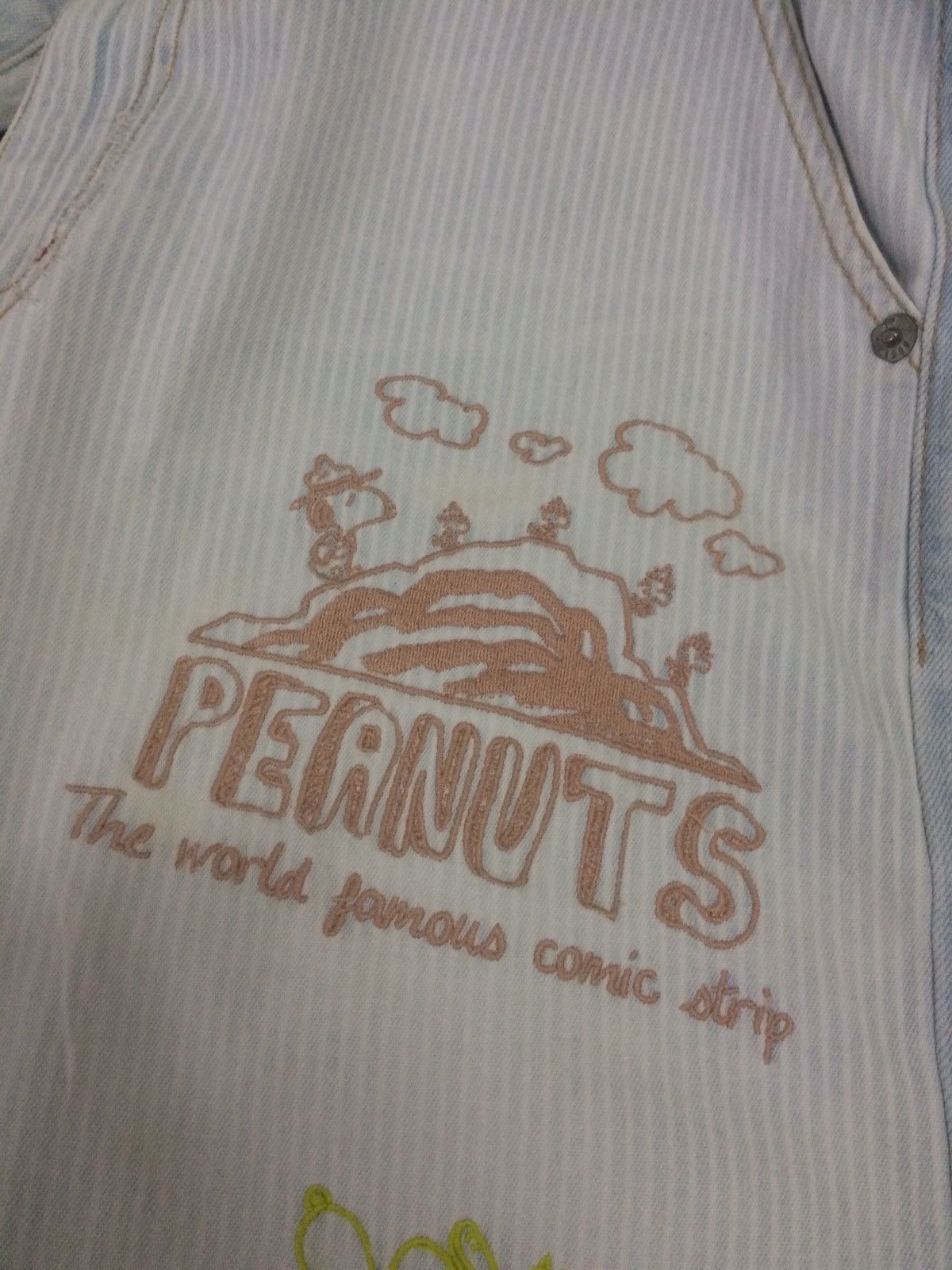 Peanuts × Vintage Vintage 90’s Peanuts by Snoopy art patchwork design pant Size US 31 - 14 Thumbnail