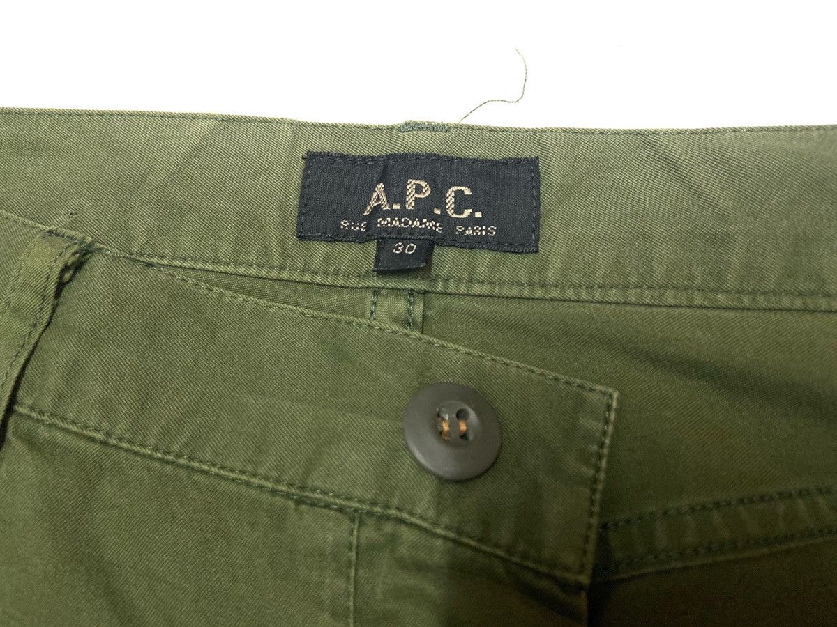A.P.C. × Japanese Brand Vintage 90's A.P.C. Rue Madame Paris Green Casual Pants Size US 32 / EU 48 - 5 Thumbnail
