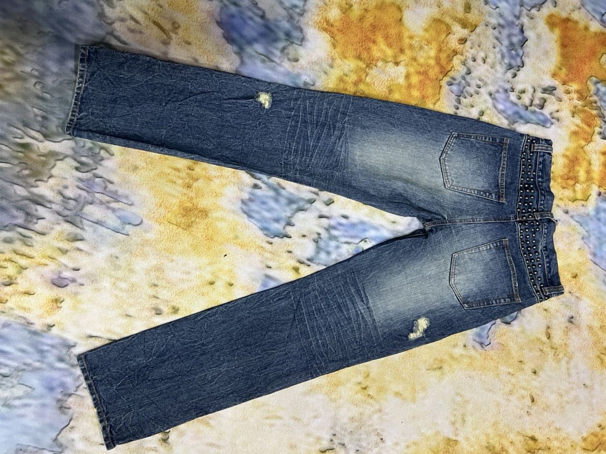 Japanese Brand × Vintage Vintage Rare Design Distress Denim Jeans Size US 30 / EU 46 - 4 Thumbnail