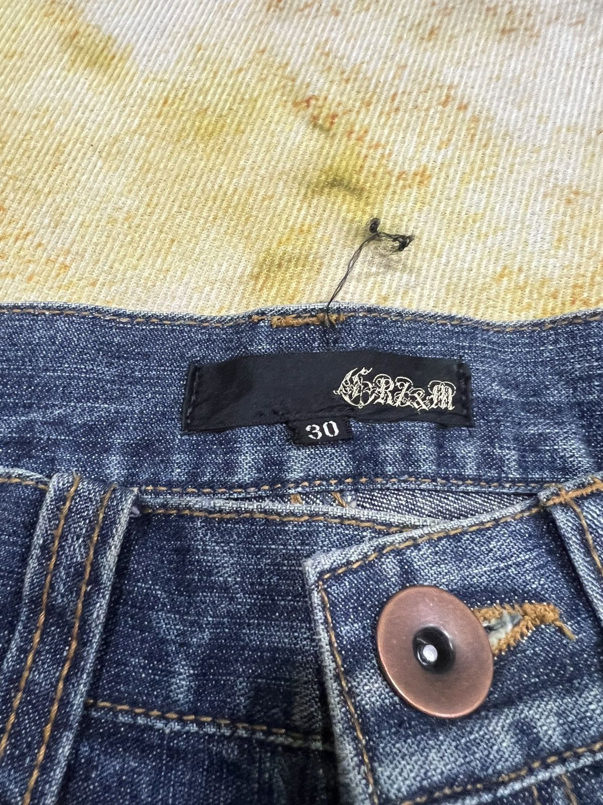 Japanese Brand × Vintage Vintage Rare Design Distress Denim Jeans Size US 30 / EU 46 - 8 Thumbnail