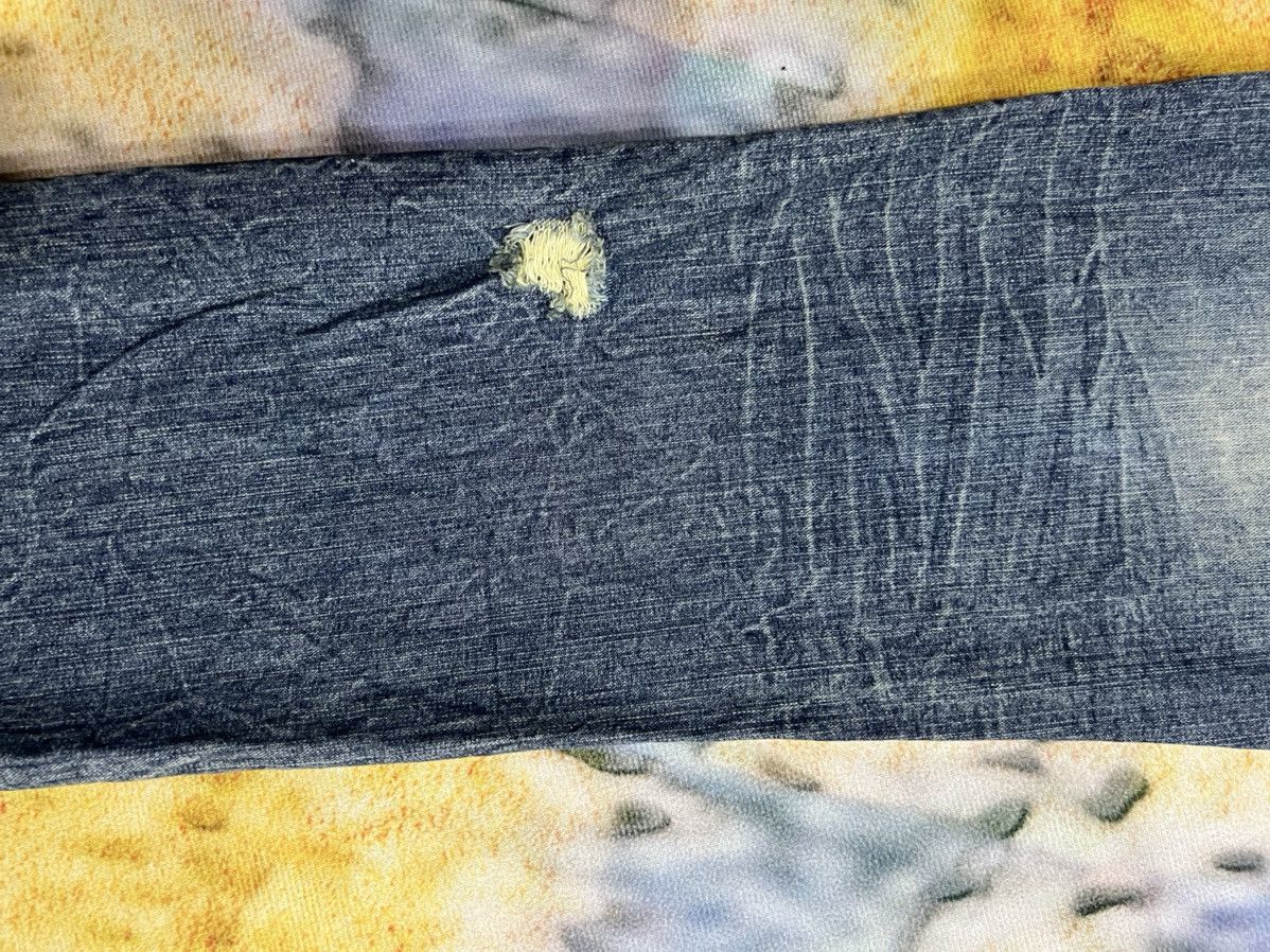 Japanese Brand × Vintage Vintage Rare Design Distress Denim Jeans Size US 30 / EU 46 - 7 Thumbnail