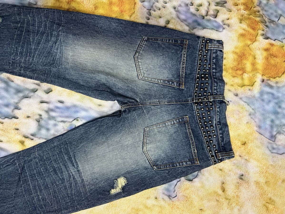 Japanese Brand × Vintage Vintage Rare Design Distress Denim Jeans Size US 30 / EU 46 - 3 Thumbnail