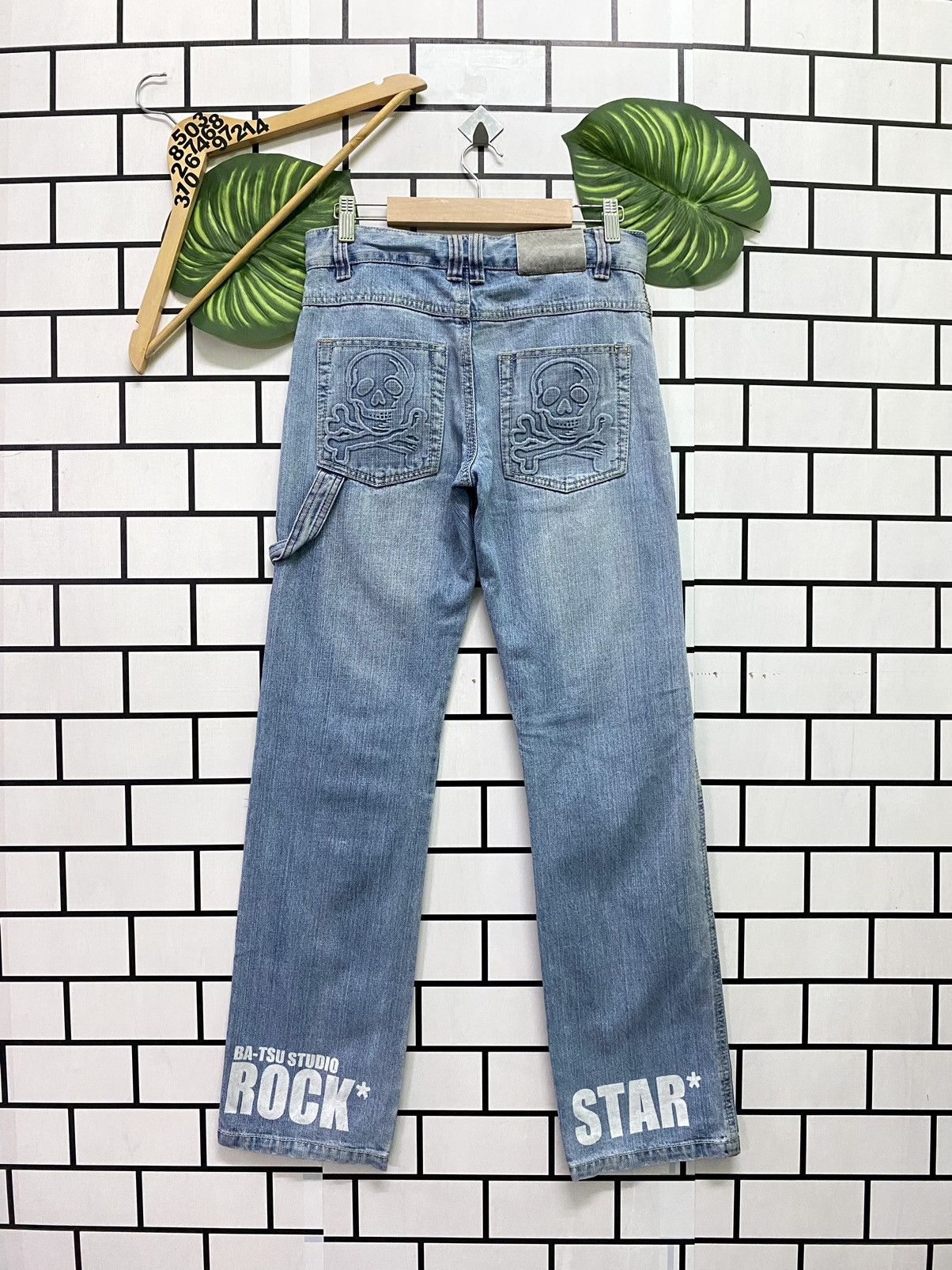 Designer × Japanese Brand × Vintage Japanese Ba-Tsu Studio Rock Star Bush Pant Carpenter Denim Size US 28 / EU 44 - 1 Thumbnail